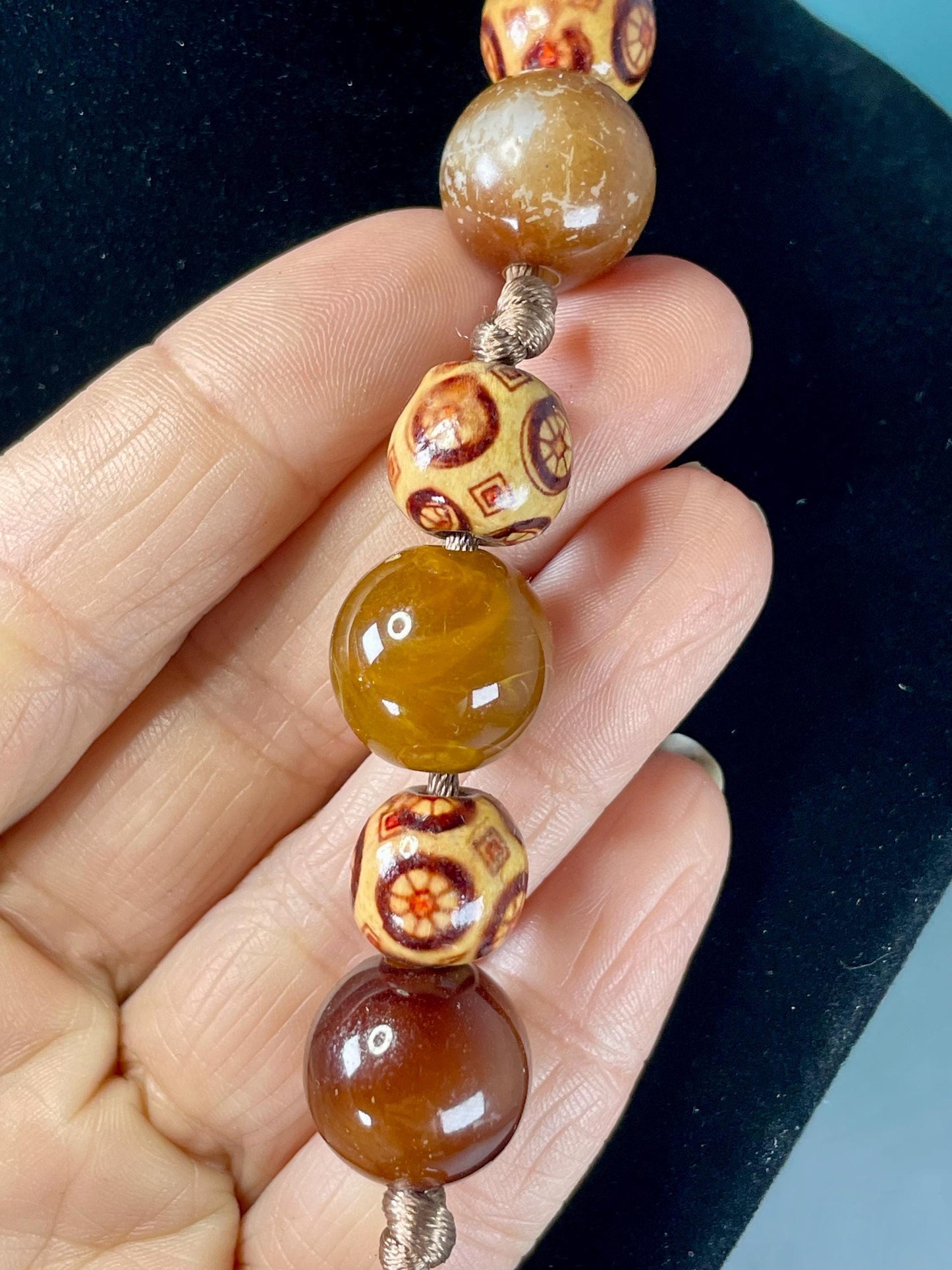 Lovely 29 inch long Beaded necklace