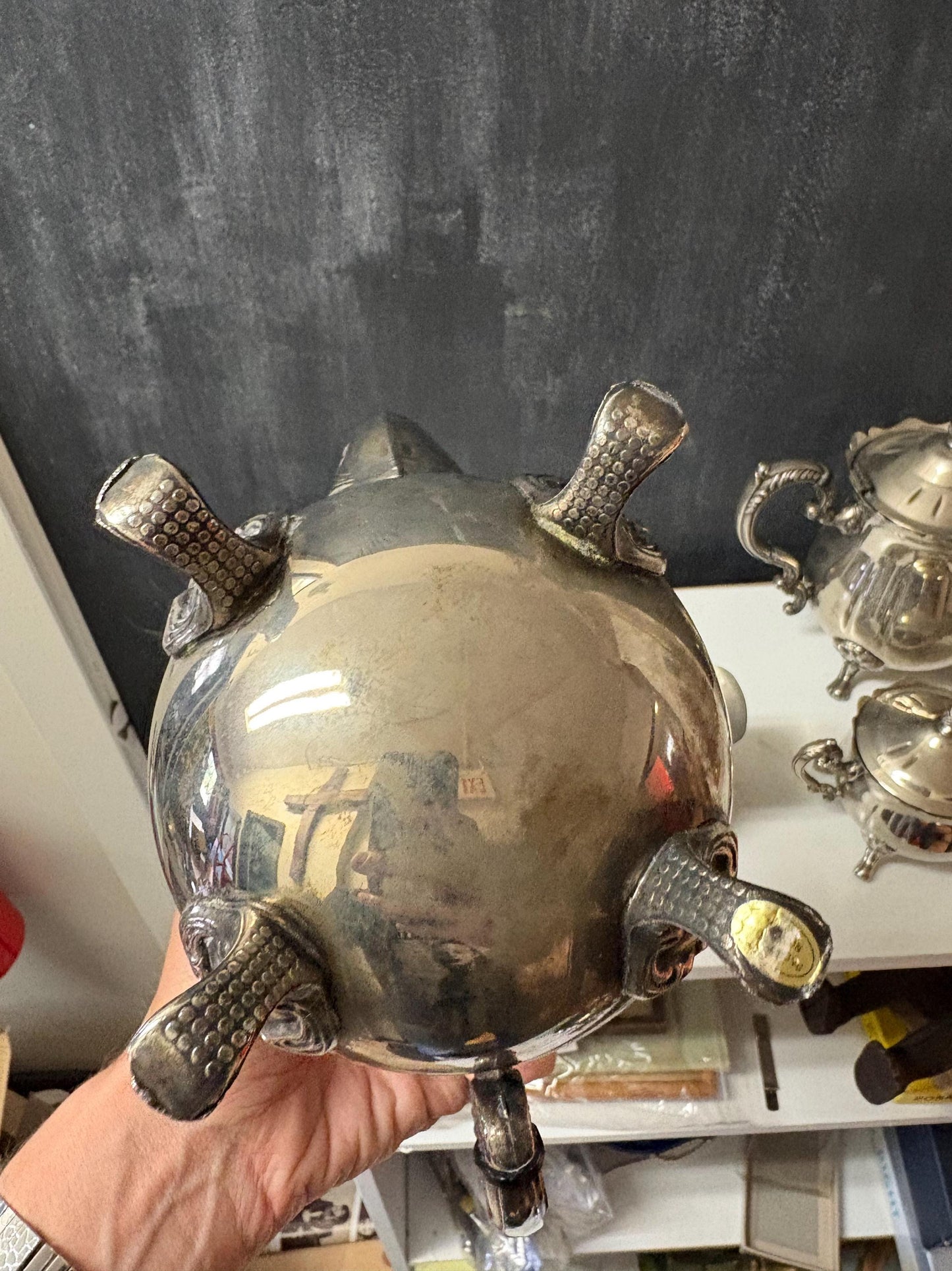 Lovely English silver plated  four piece coffee and tea service  see photos  needs a quick polish  great value