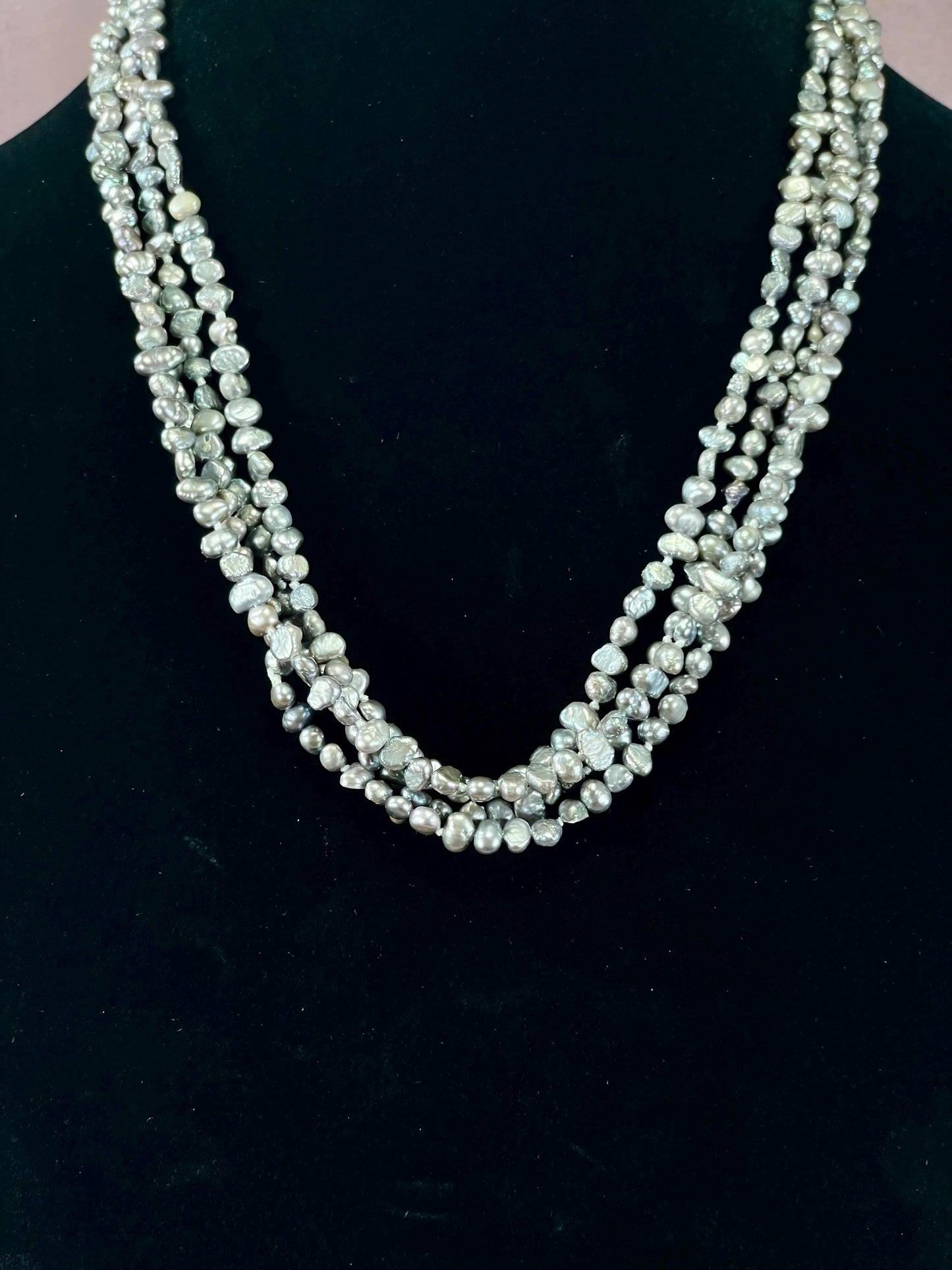 Very Long Strand Pearl Necklace