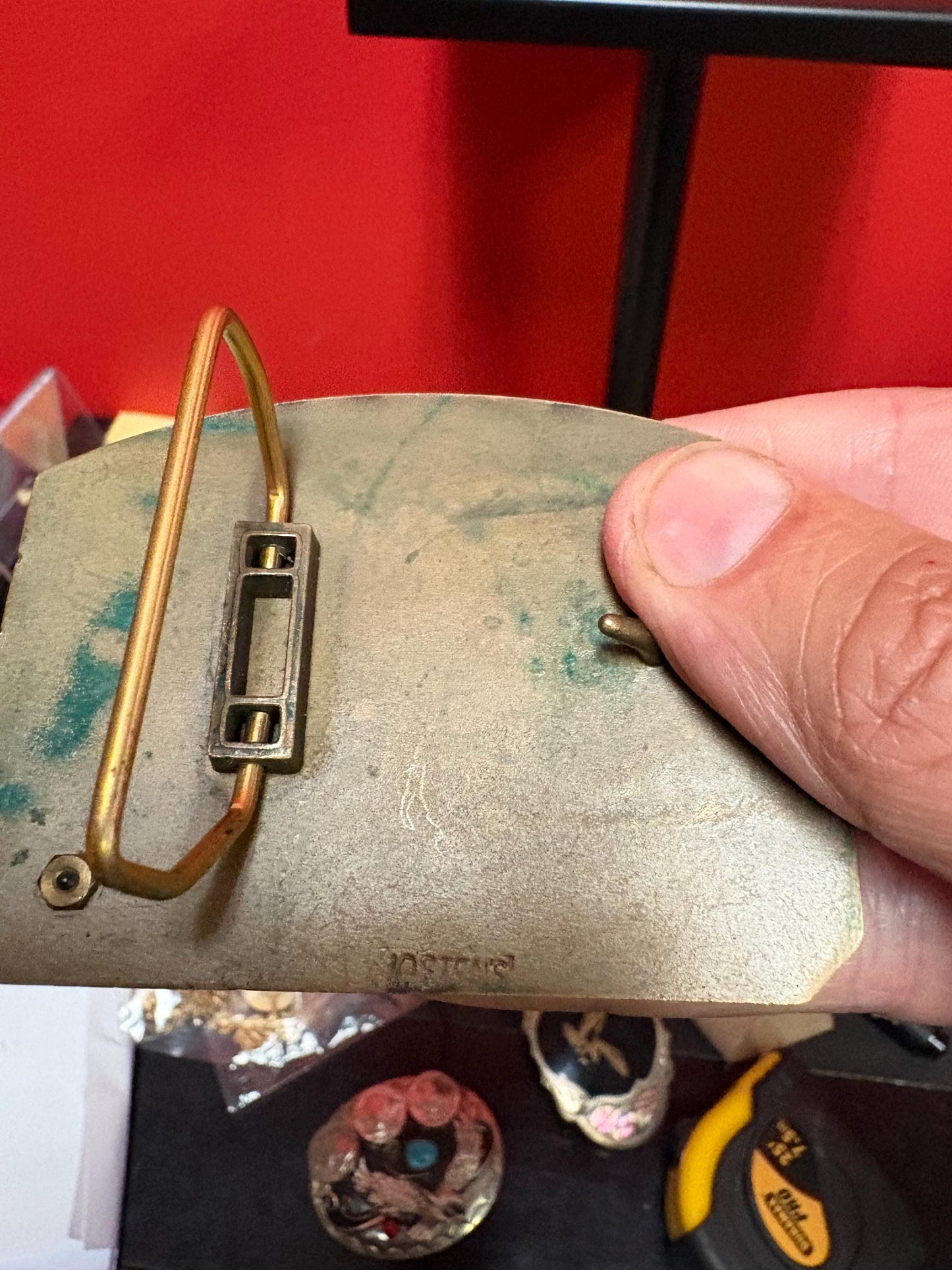 Very cool 3 1/2 inch metal vintage Vancouver Safeway belt buckle