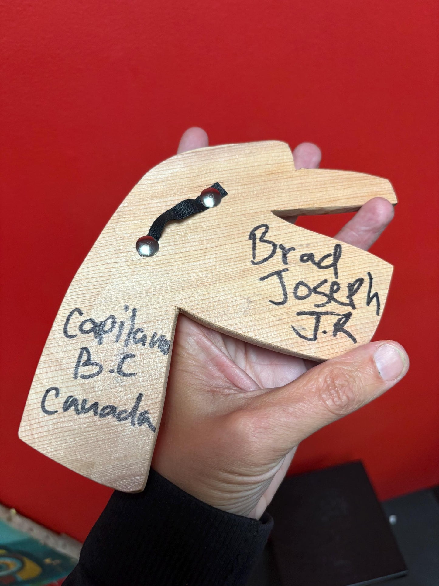 A Lovely detailed indigenous First Nations pacific north west coast signed hummingbird - Brad Joseph jr - 8 inch