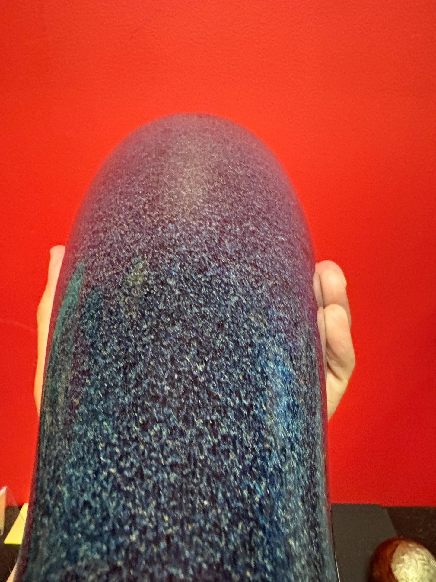 Gorgeous antique Chinese glazed porcelain vase  12 inches tall and magnificent colouring  amazing value