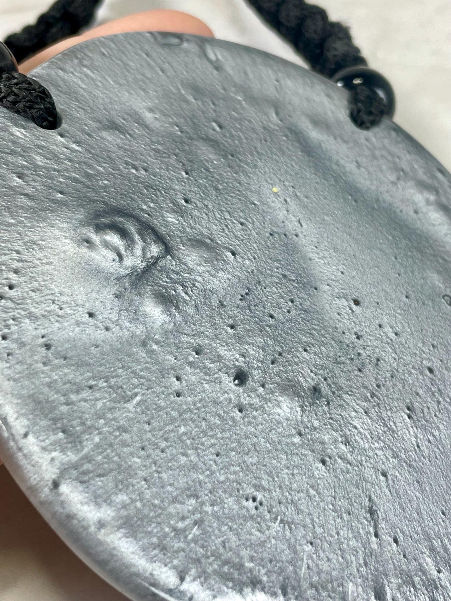 Crazy Huge Pendant on Paracord Cobra Stitch Necklace