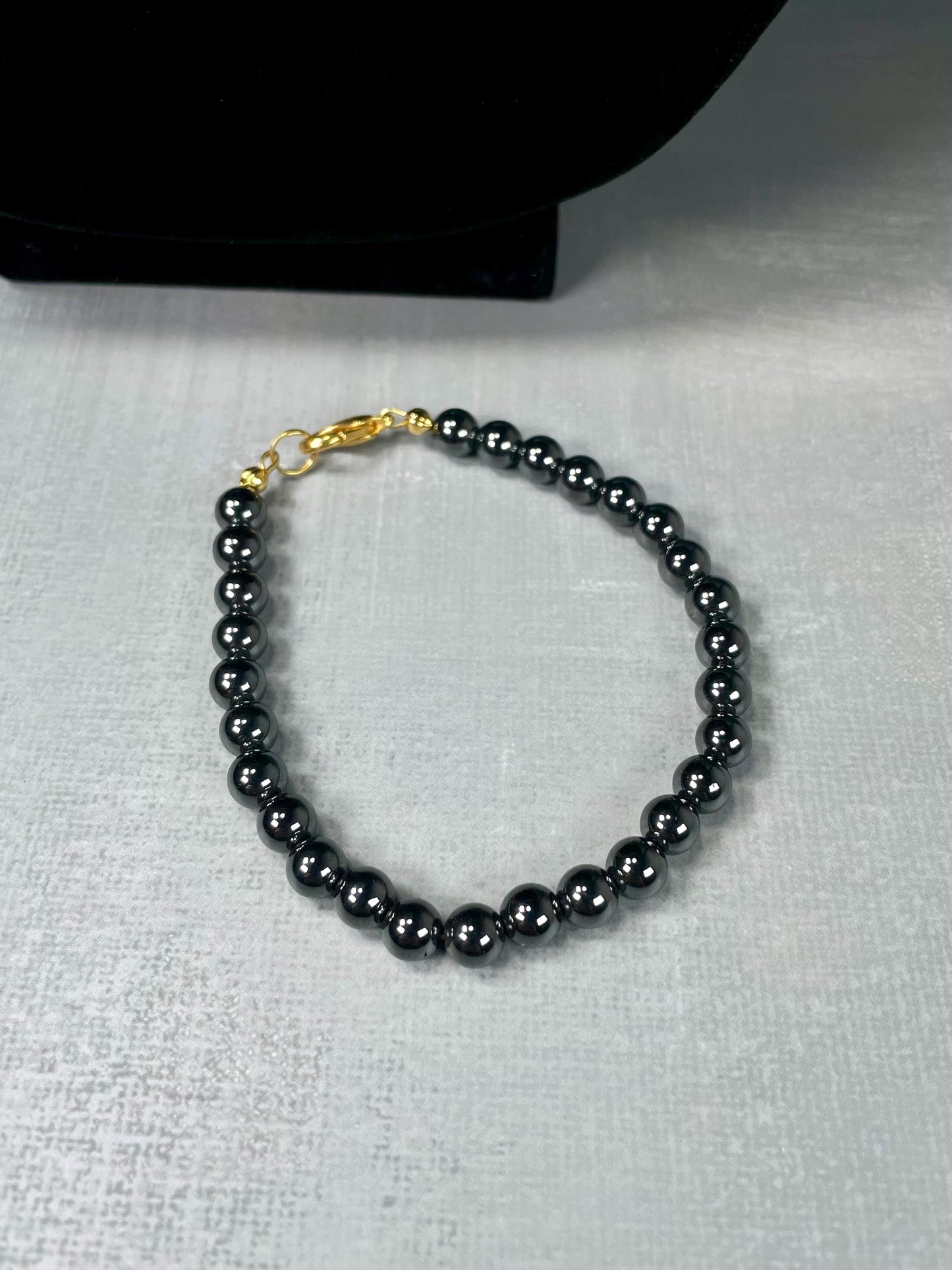 Hematite Beaded Necklace and Bracelet Set