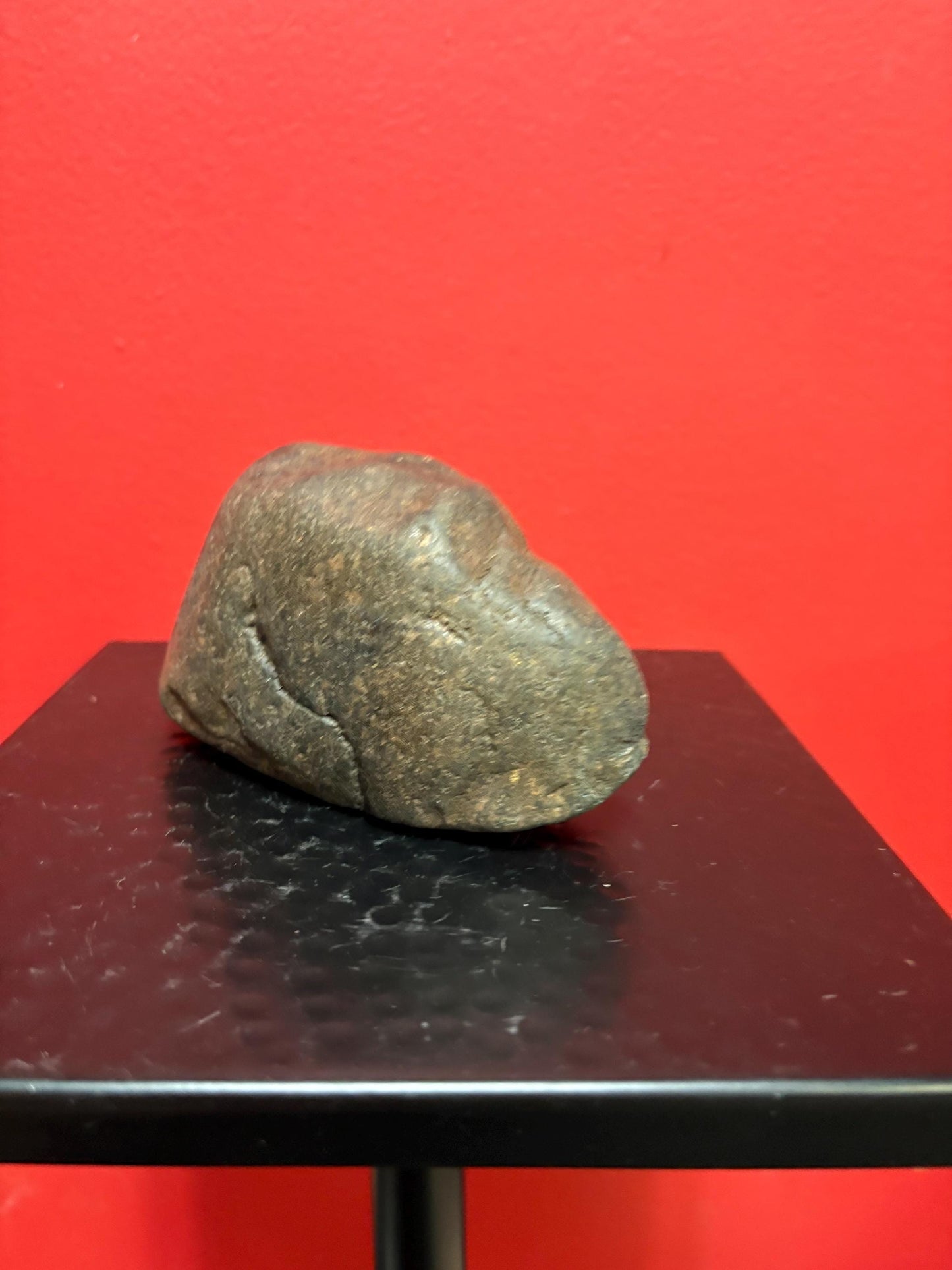 Beautiful 5 inch tall  indigenous first nations, British Columbian old old old plummet stone tool  wonderful patina   unique shape