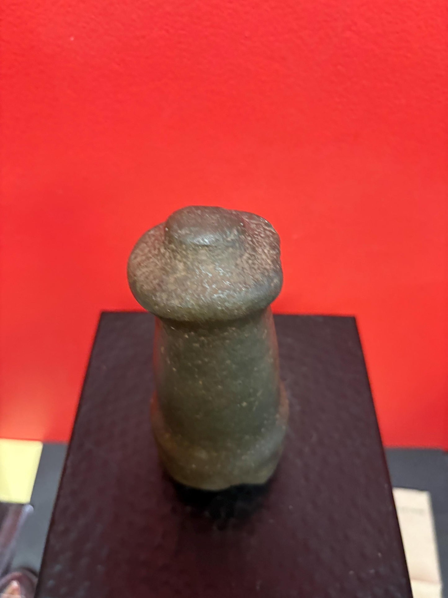 Beautiful 7 inch tall  indigenous first nations British Columbian old old old plummet stone tool  wonderful patina-  unique shape  phallic