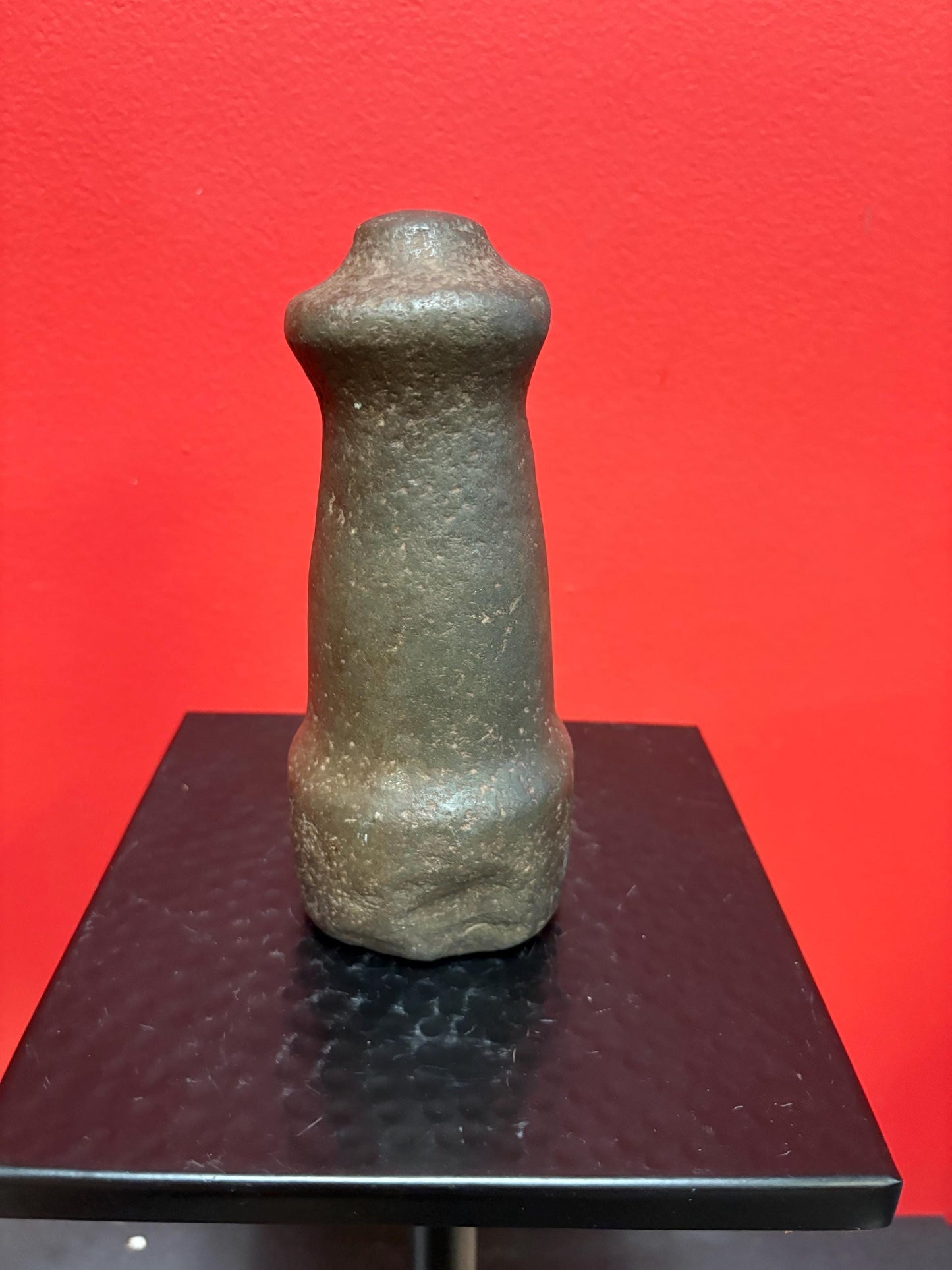 Beautiful 7 inch tall  indigenous first nations British Columbian old old old plummet stone tool  wonderful patina-  unique shape  phallic
