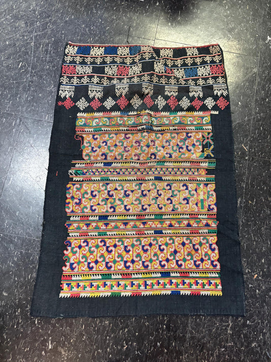 Beautiful 28 x 18 wide Asian handwoven textile  super quality and great value