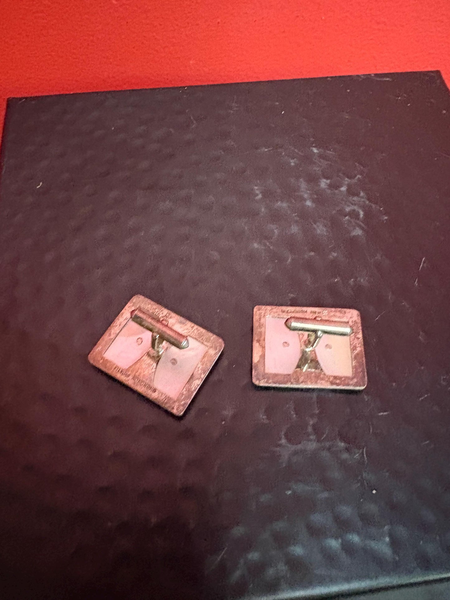 Beautiful antique Chinese sterling and mother-of-pearl cufflinks  great condition and wonderful gift