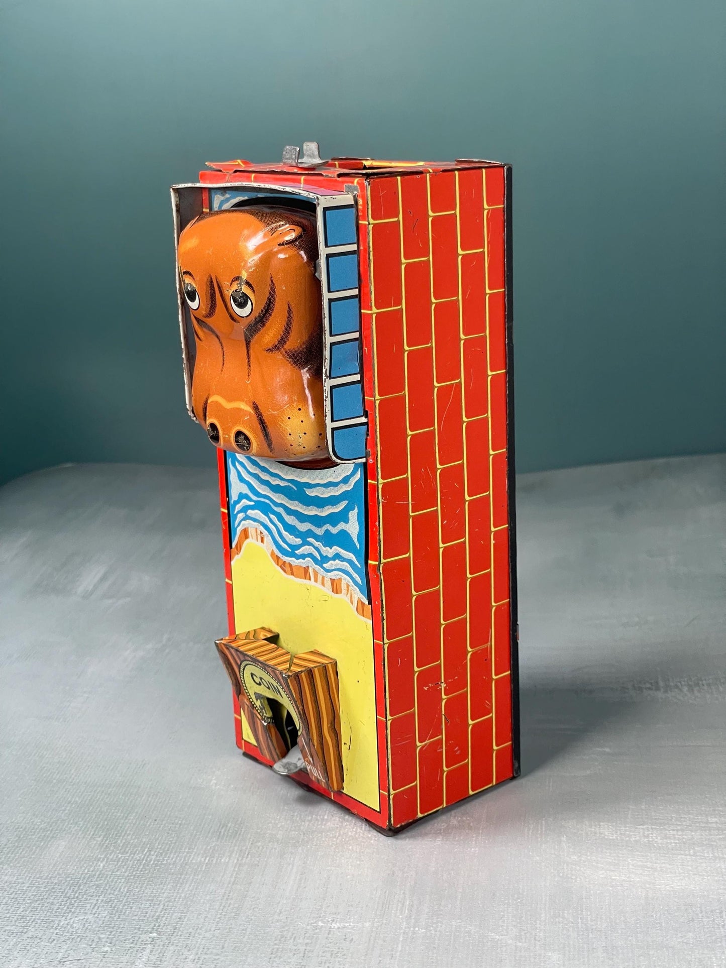 Vintage 1960s Japanese Hungry Hippo Bank