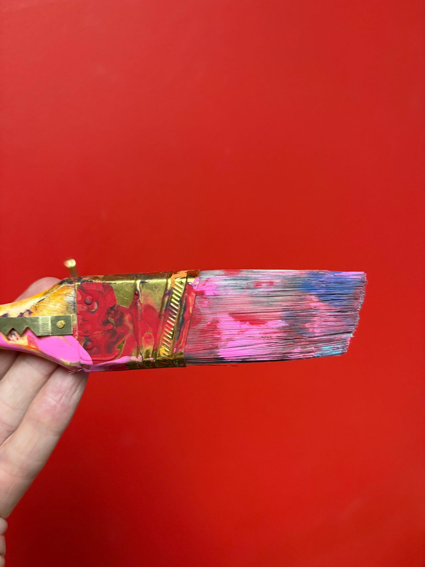 Very cool 11 inch long Vancouver Eli visually impaired artist Eli St. John kiss me paintbrush  wow