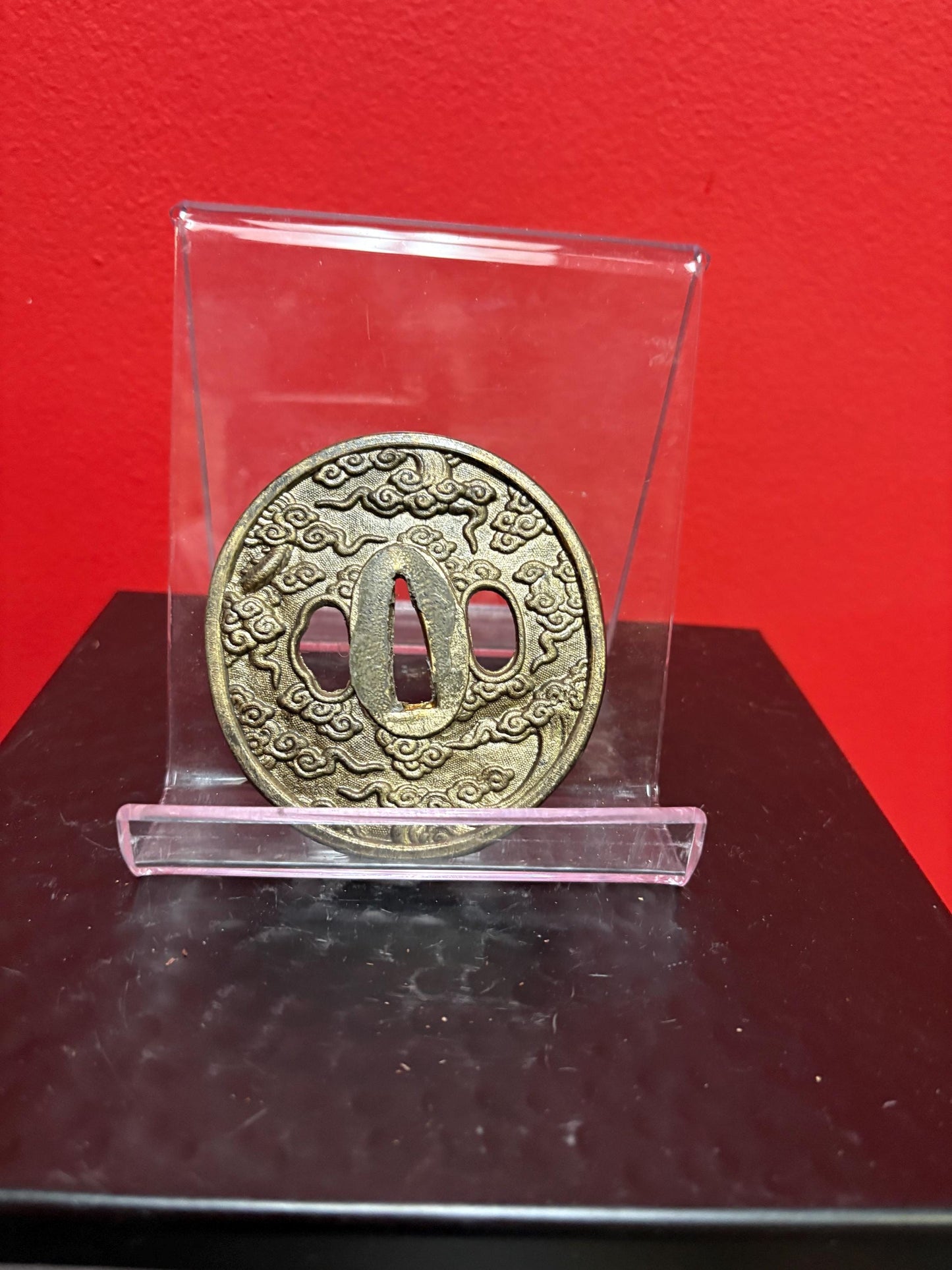 Beautiful Japanese samurai old metal tsuba - see photos for condition  approx 3 inches  from major estate collection - value priced -