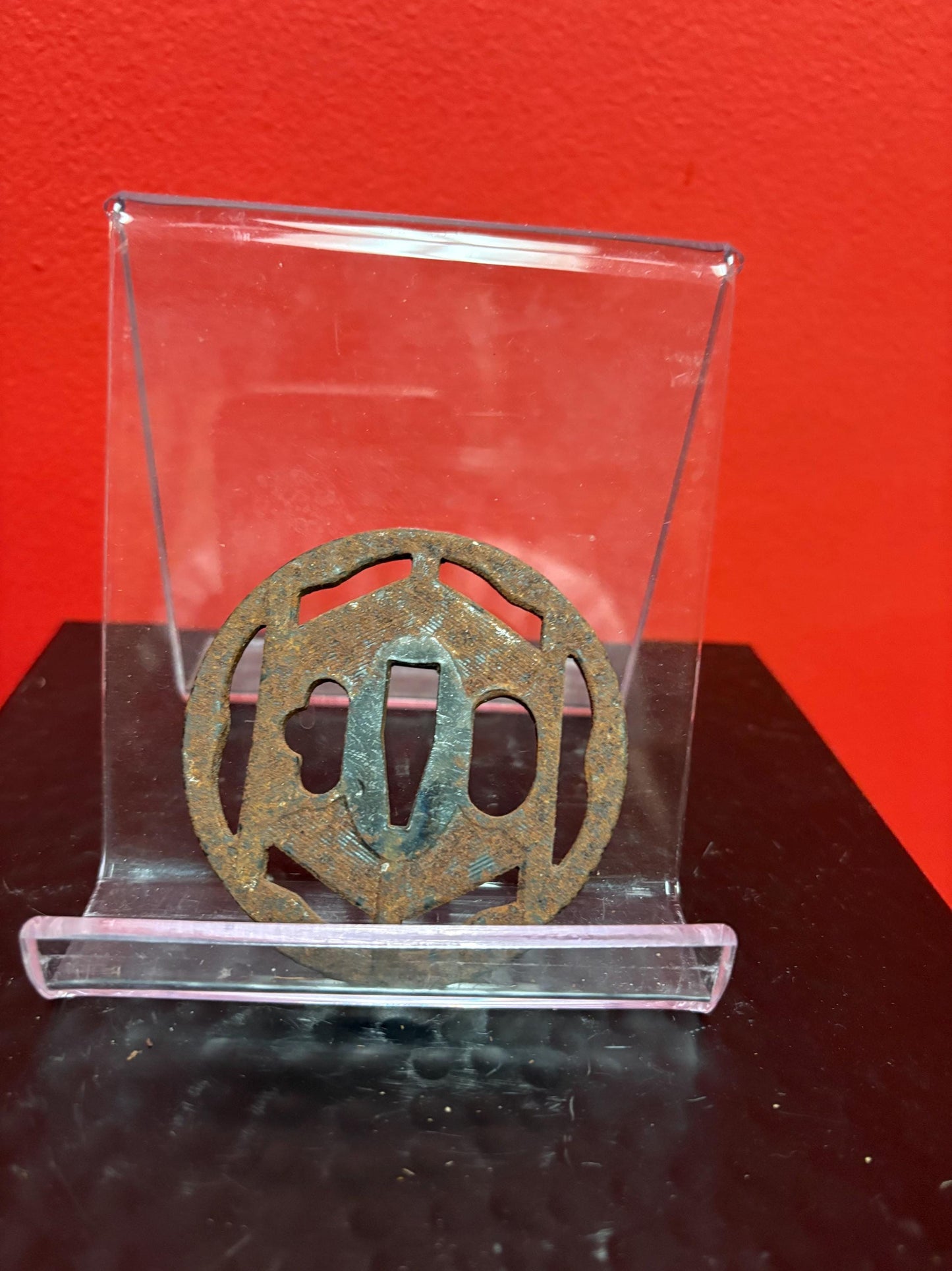 Beautiful Japanese samurai old metal tsuba - see photos for condition  approx 3 inches  from major estate collection - value priced -