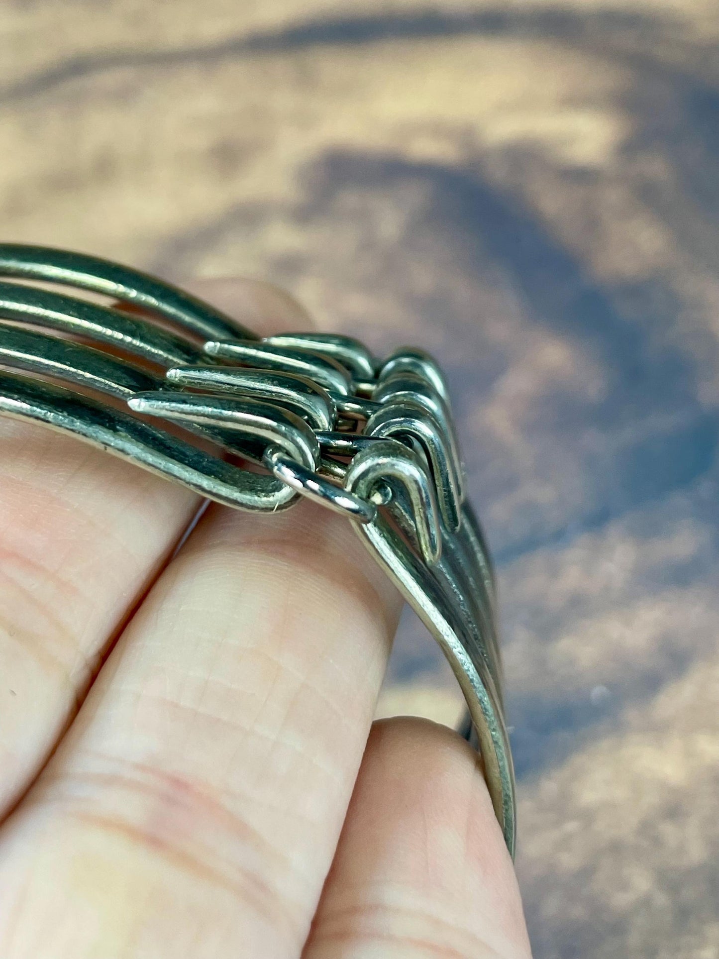 Cool Silver Plated Fork Bracelet