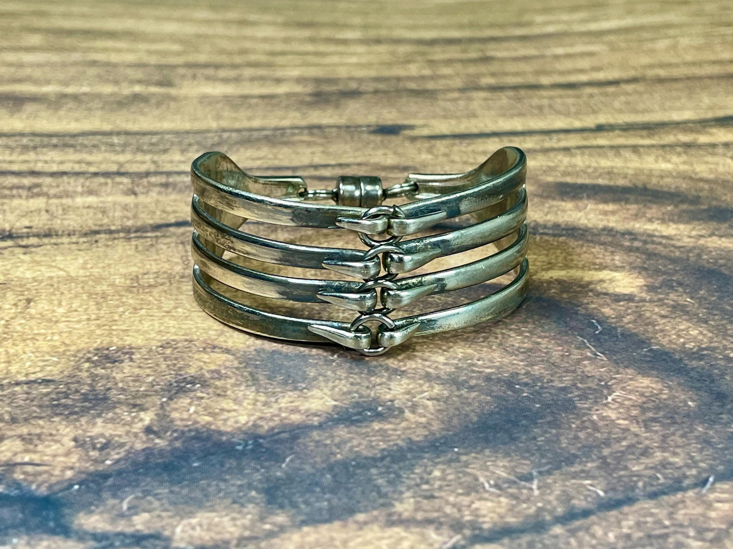Cool Silver Plated Fork Bracelet