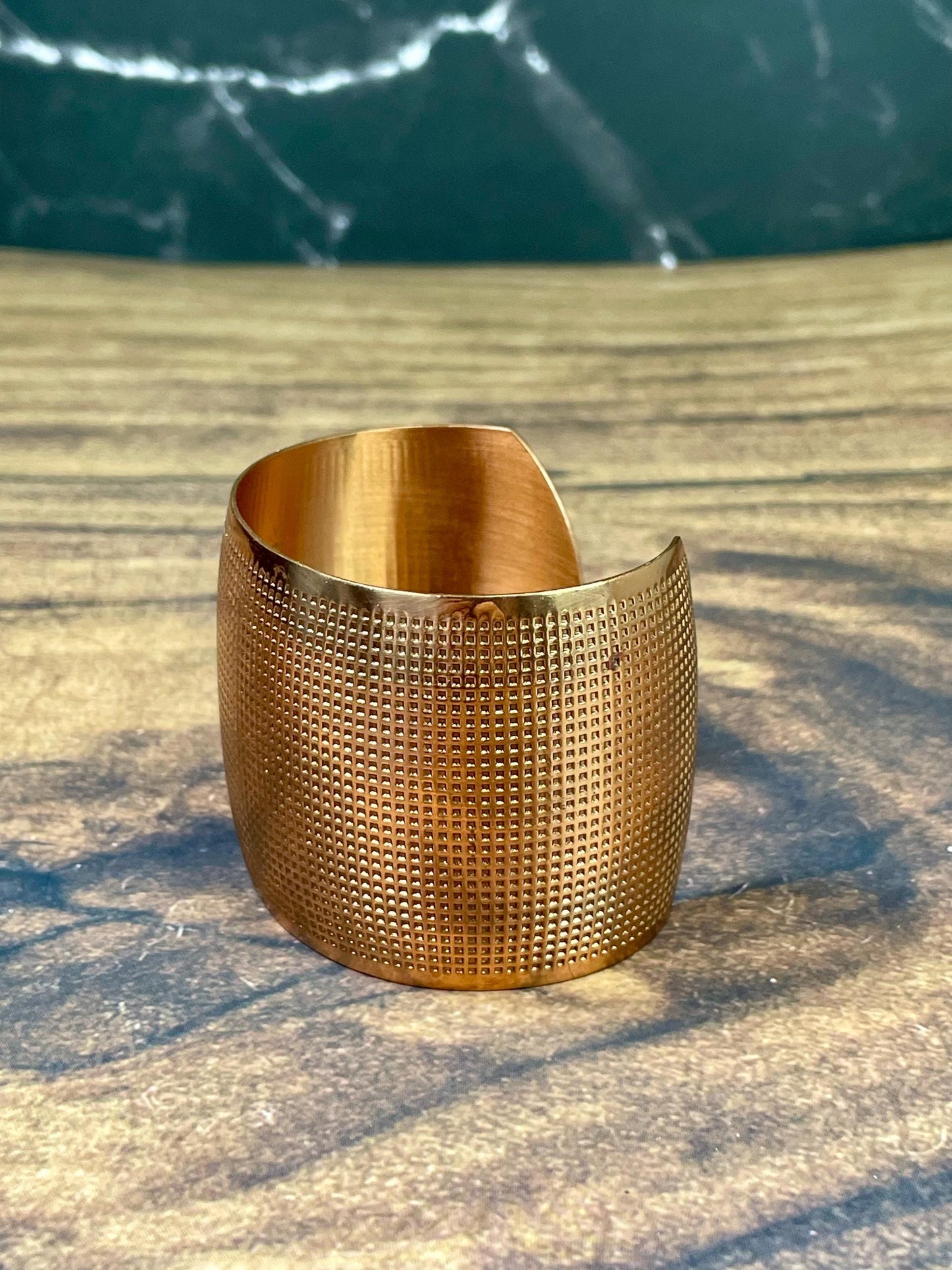 Beautiful 2.5 inch wide copper  bracelet Cuff- fits various size wrists
