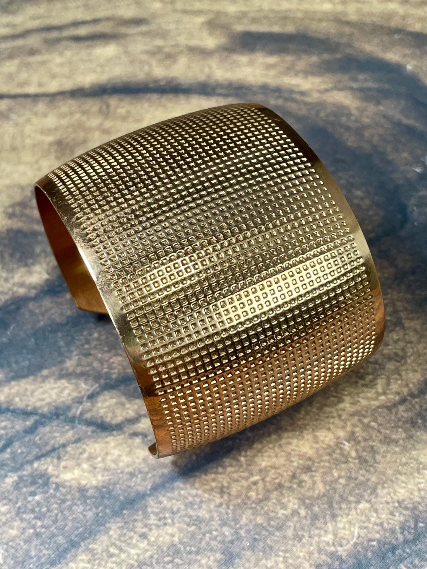 Beautiful 2.5 inch wide copper  bracelet Cuff- fits various size wrists