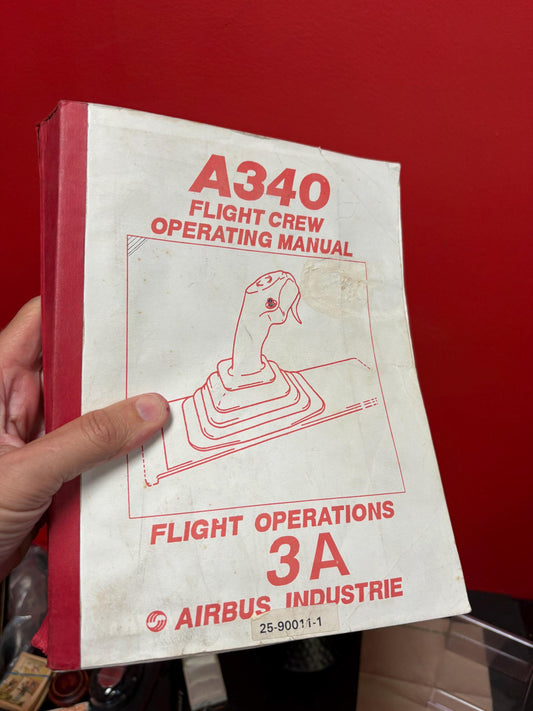 Very cool 1990s 8340 flight crew operating manual Airbus industries  pretty good condition  but some pages dis attaching