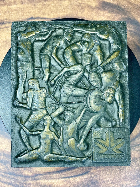 1978 Edmonton Commonwealth Games Plaque (4.25×5.25 inches)