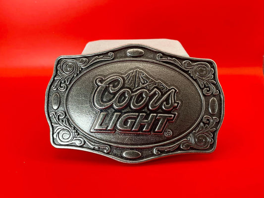 Cool 4 x 2.5 inch belt buckle with Coors Light logo great price and great gift