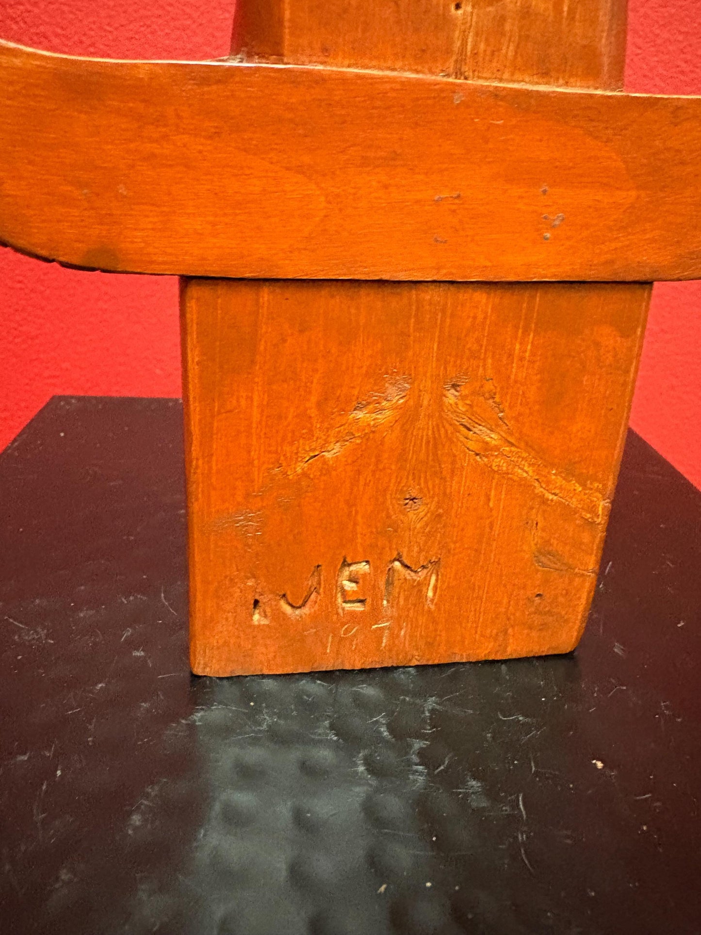 Amazing 6 inch tall indigenous first nation pacific  north West Coast well detailed signed owl statue  great value