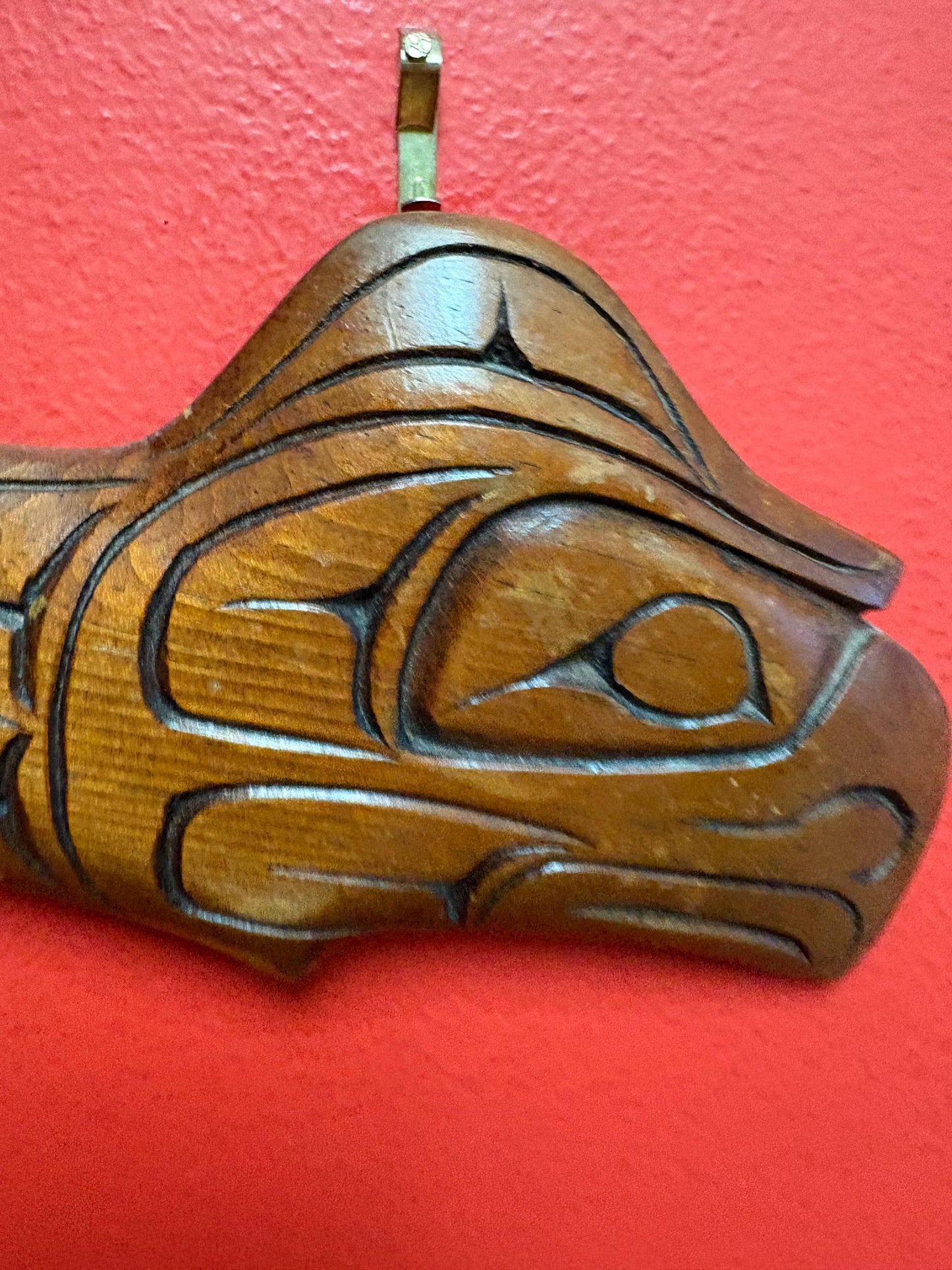 Beautiful well detailed indigenous first nation Pacific Northwest coast sea eagle by Lucy Baker  6 inches  great value RS