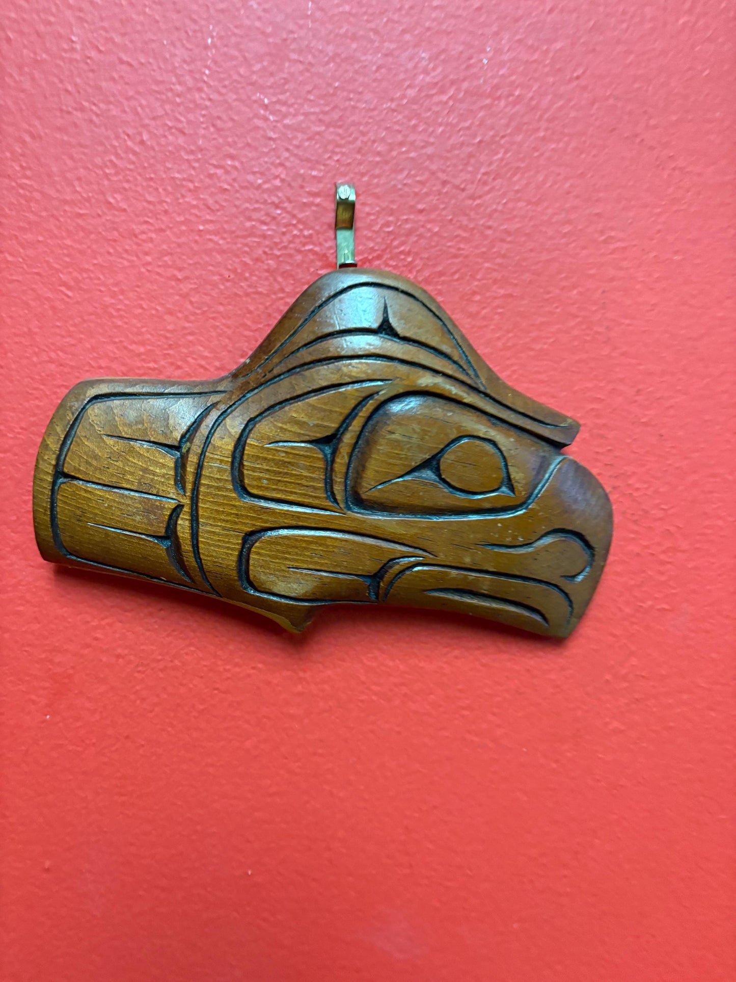 Beautiful well detailed indigenous first nation Pacific Northwest coast sea eagle by Lucy Baker  6 inches  great value RS