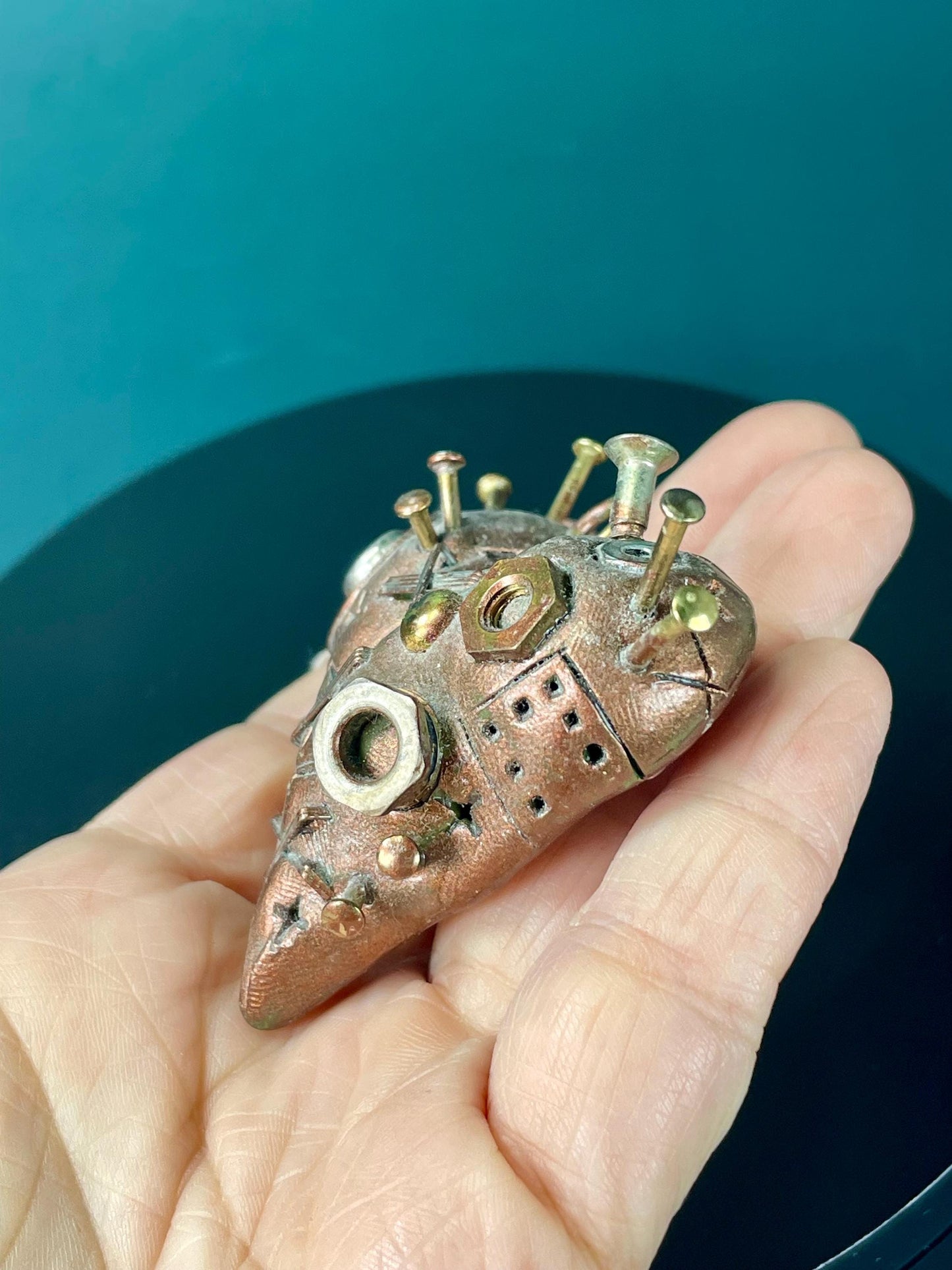 Very cool 2.25 inch Brutalist Pendant