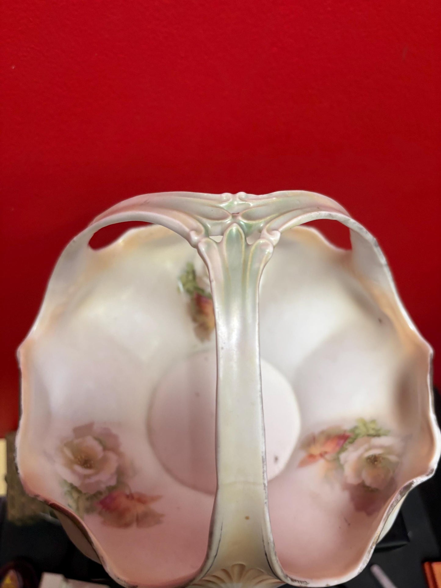 Beautiful antique RS Prussia  9 inch high porcelain bowl in mint condition -  great value - B