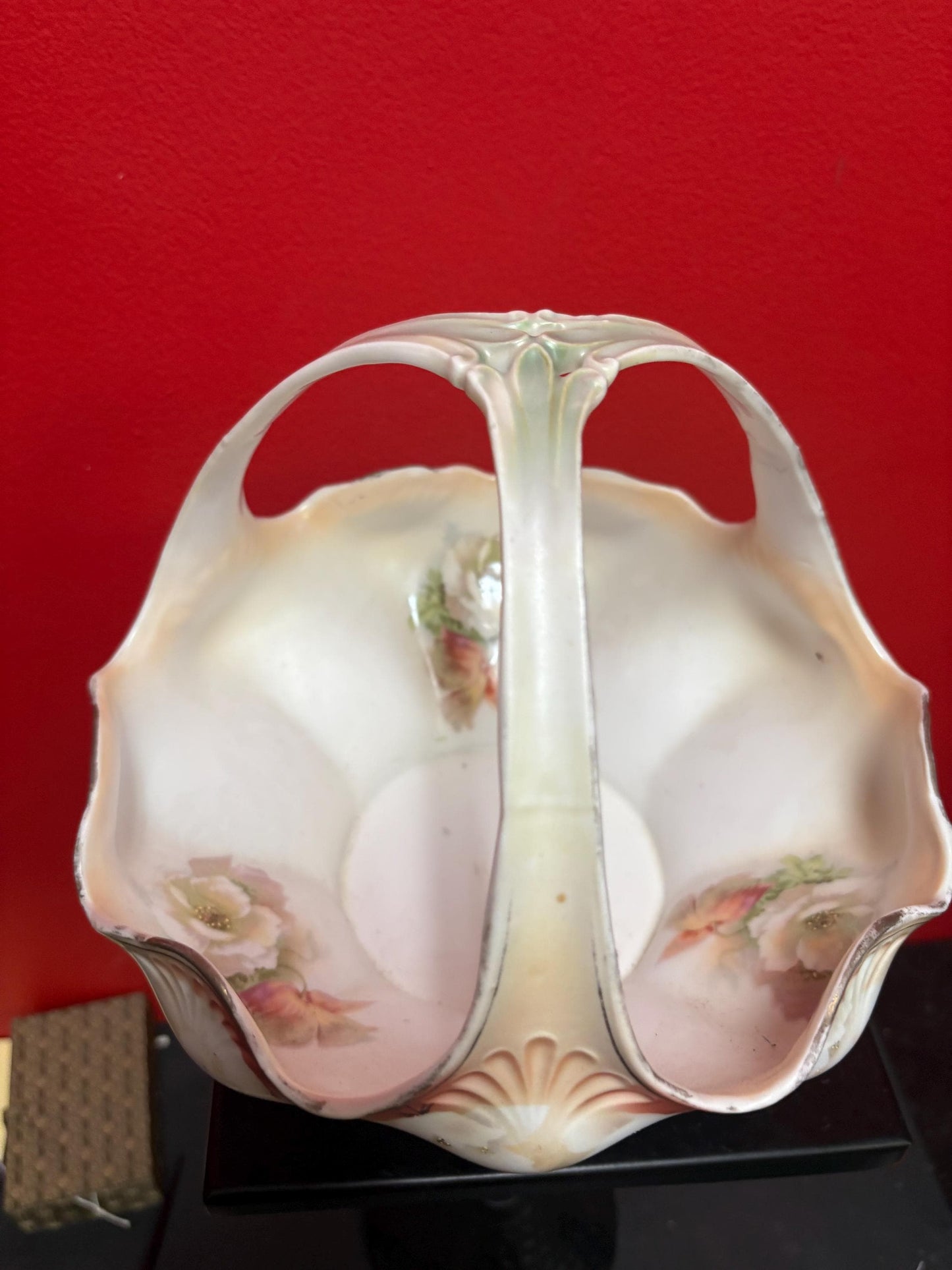 Beautiful antique RS Prussia  9 inch high porcelain bowl in mint condition -  great value - B