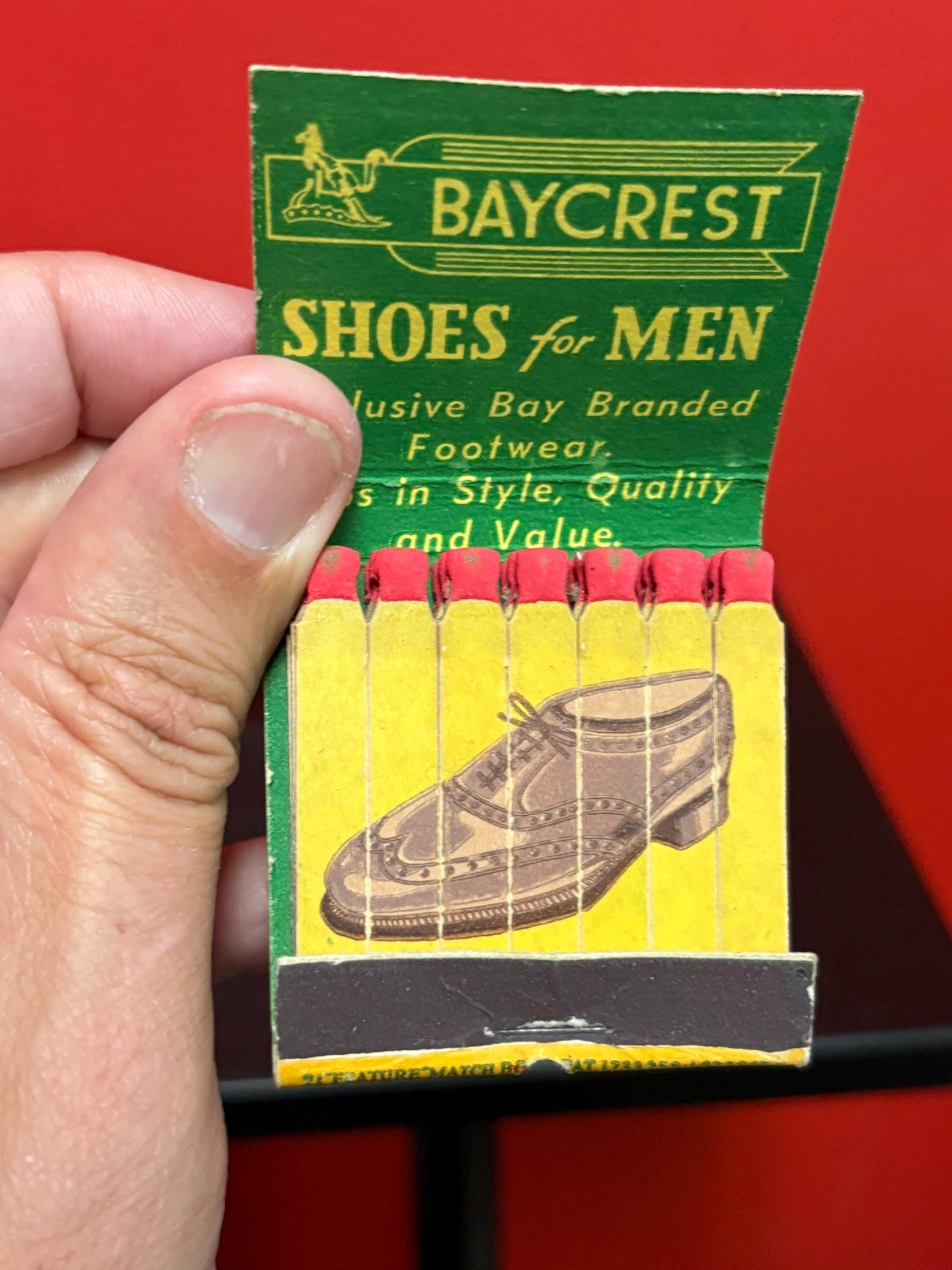 Rare HBC Hudson Bay Company 2 inch matches in original packet - unused - advertising  wow  HBC advertising