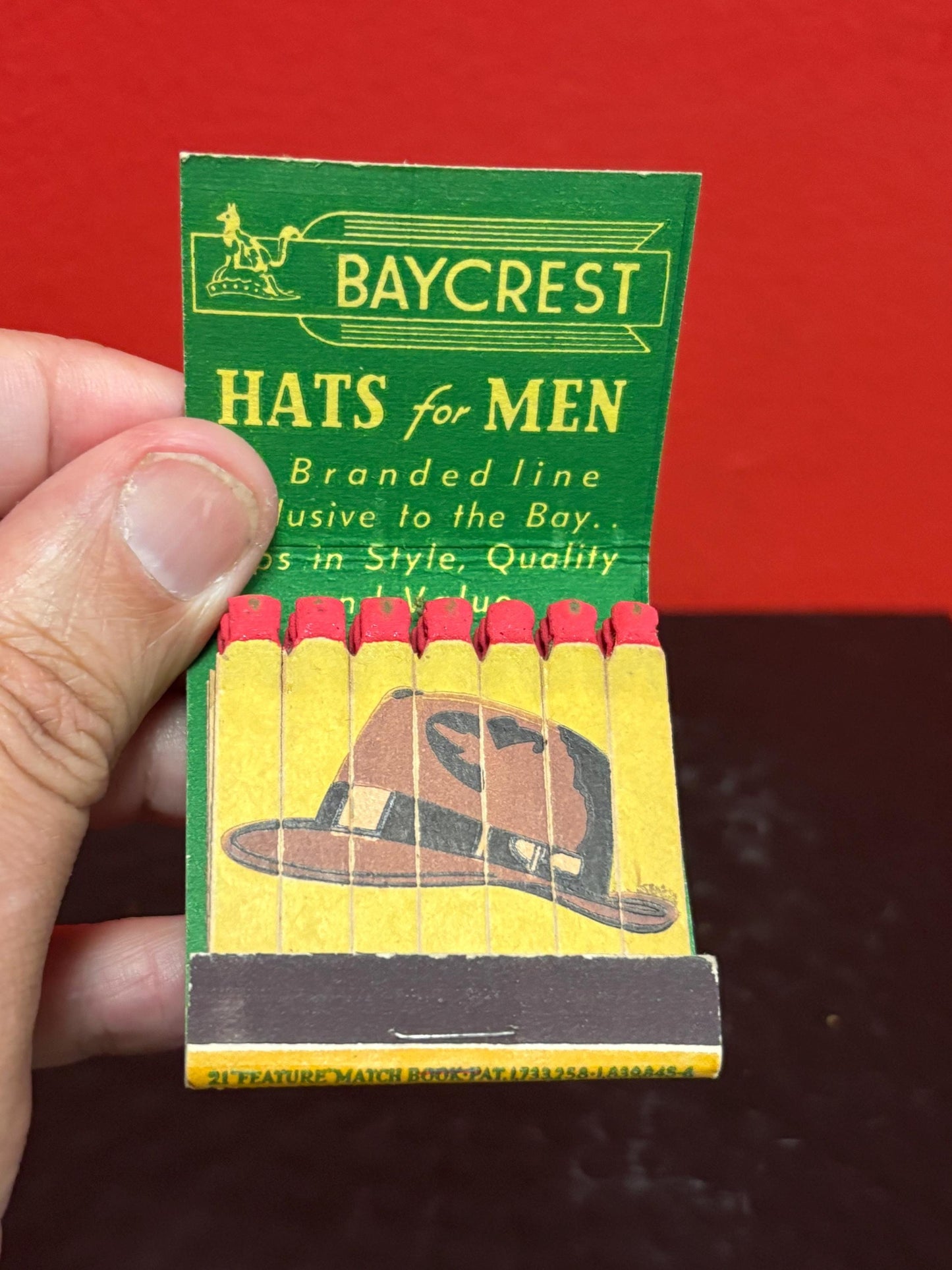 Rare HBC Hudson Bay Company 2 inch matches in original packet - unused - advertising  wow  HBC advertising