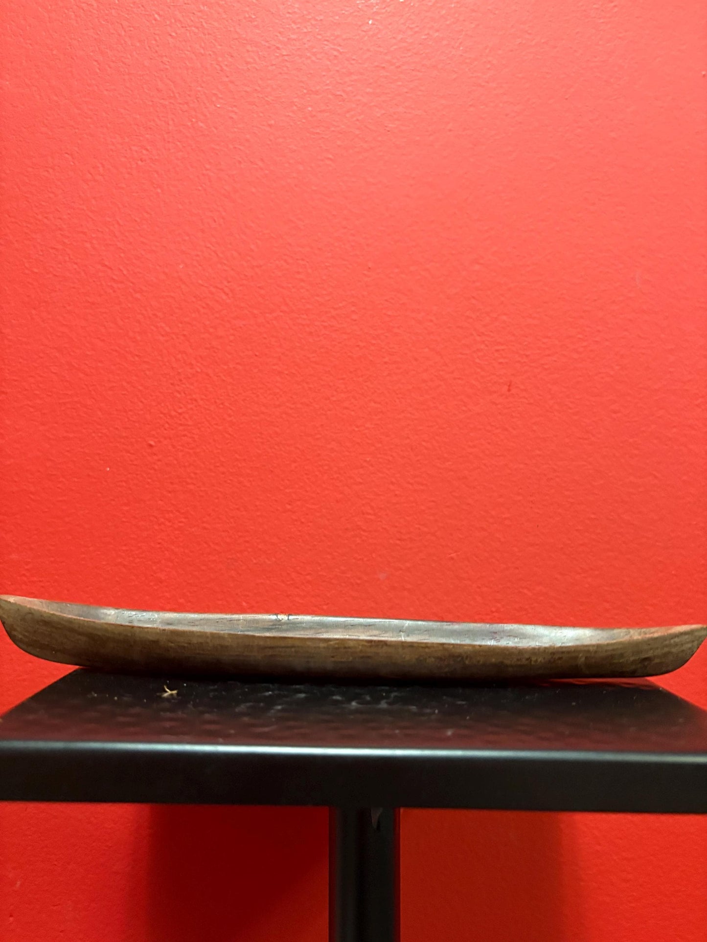 Lovely 9 inch  indigenous wooden model  canoe  simple and elegant