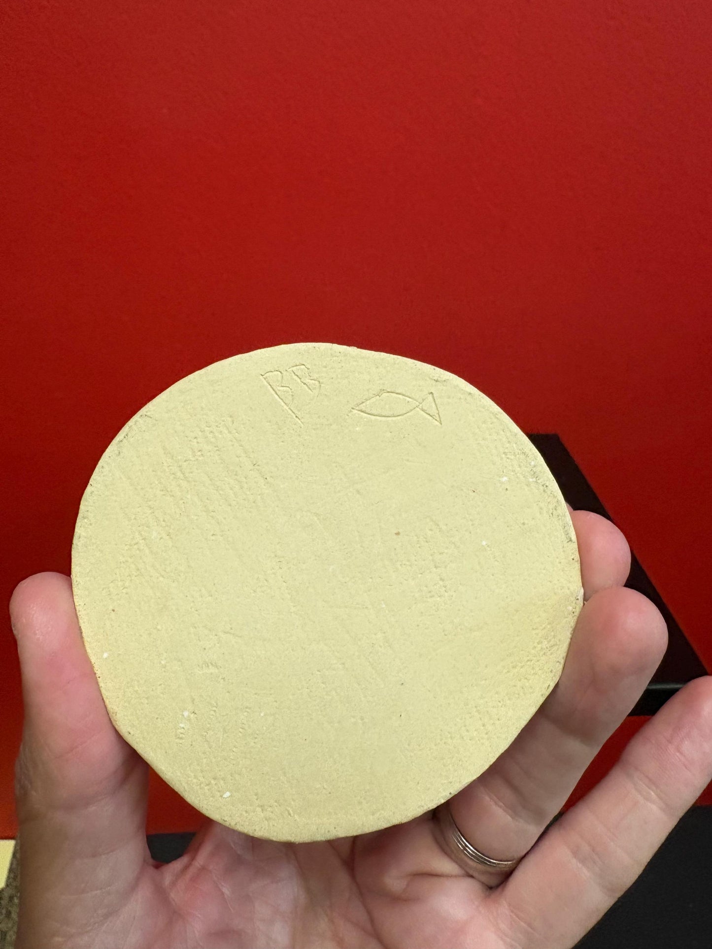 Beautiful Canadian indigenous Inuit signed clay statue of Eskimo and Inukshuk handmade  approx 3  high  perfect condition  great gift