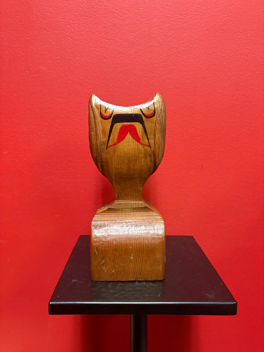 Indigenous first nation Pacific West Coast vintage chalice  8 inches tall and super Unusual  unsigned