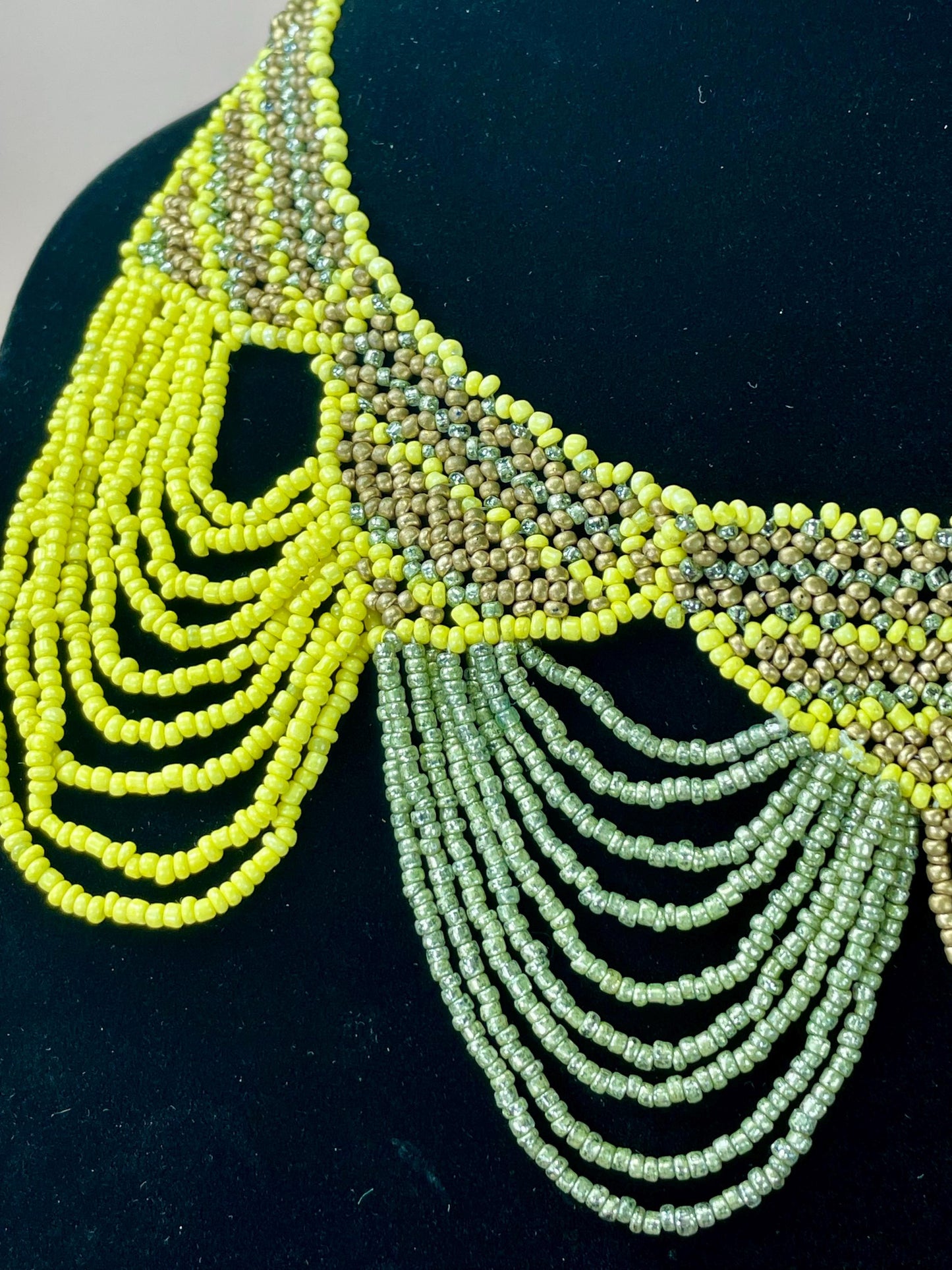Very Unique Beaded Chandelier Necklace