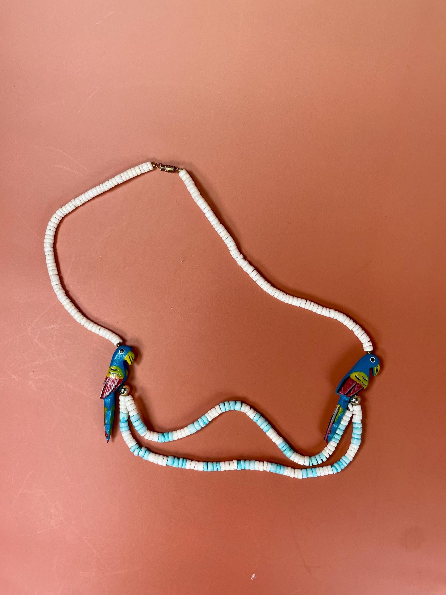 Coastal Shell And Parrot Necklace