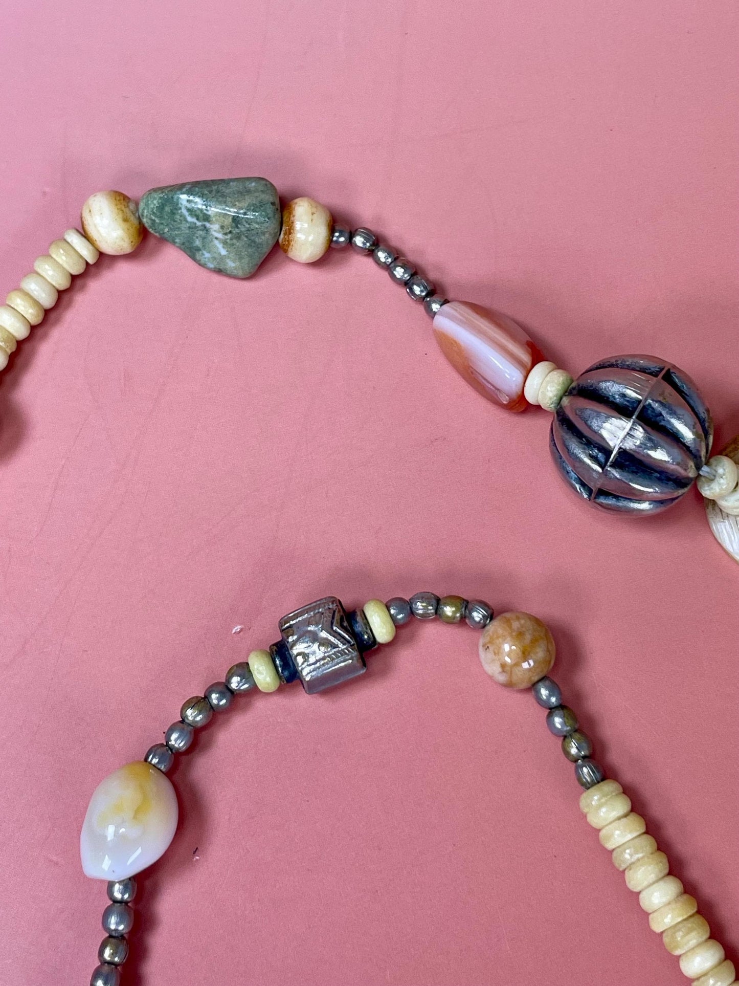 Approx 32 inch beaded necklace  great gift