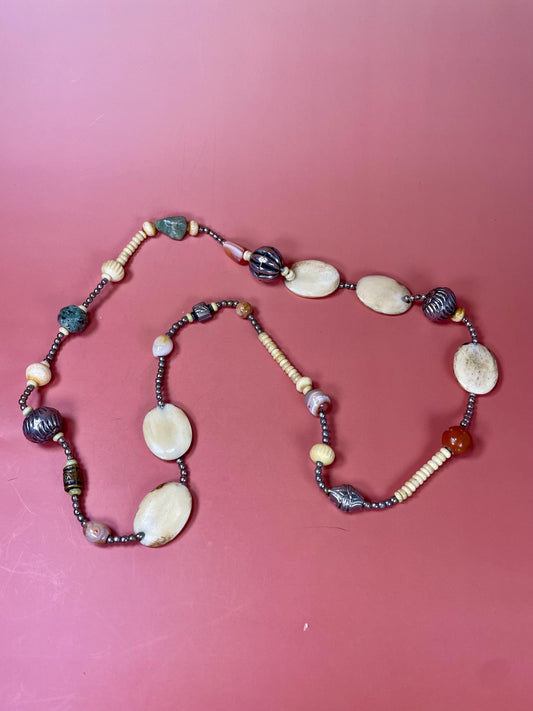 Approx 32 inch beaded necklace  great gift