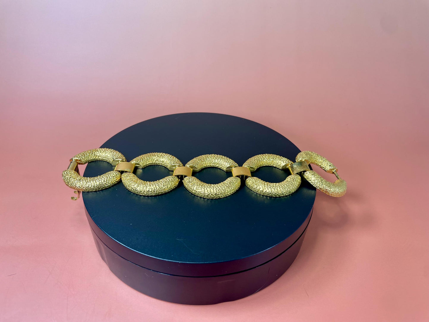 Classic Metal Link Gold-Tone Bracelet   Timeless and Versatile