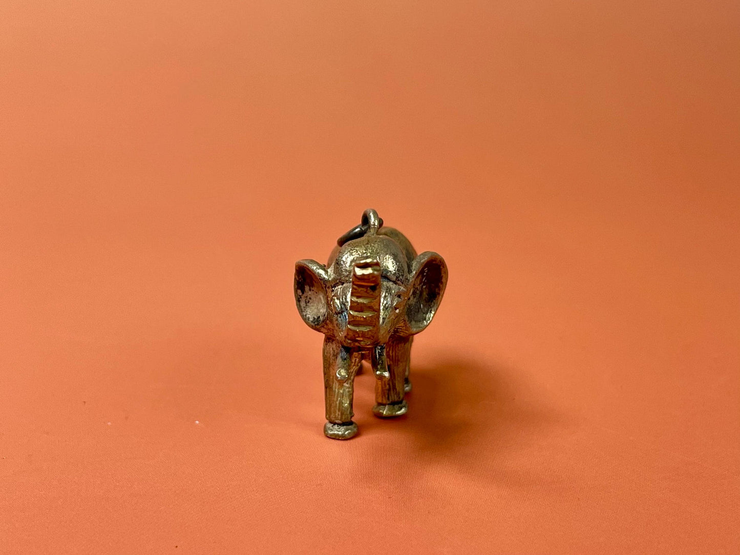 Adorable 1.5 x 1 inch Metal Elephant pendant  perfect for a gift