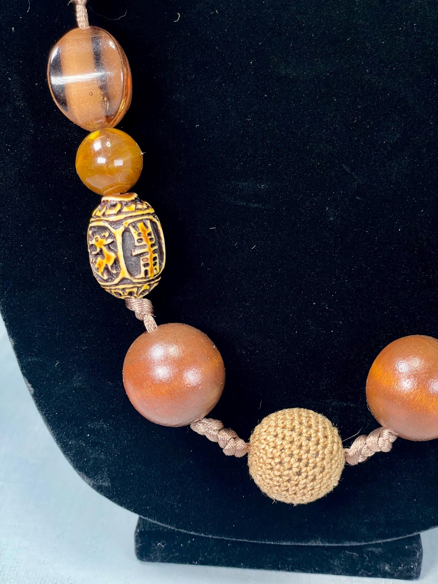 Lovely 29 inch long Beaded necklace