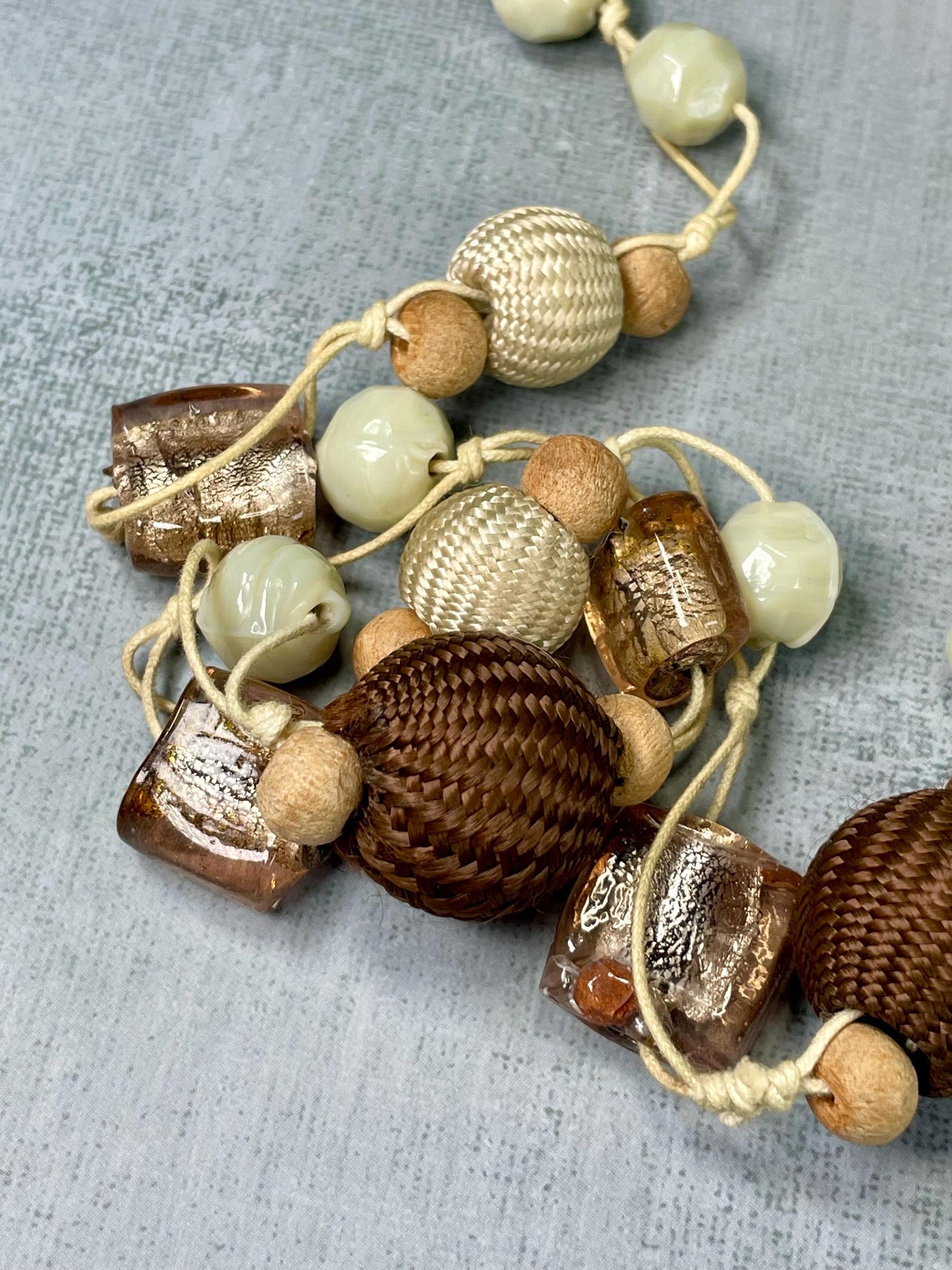 33 inch Boho Style Mixed Bead Necklace