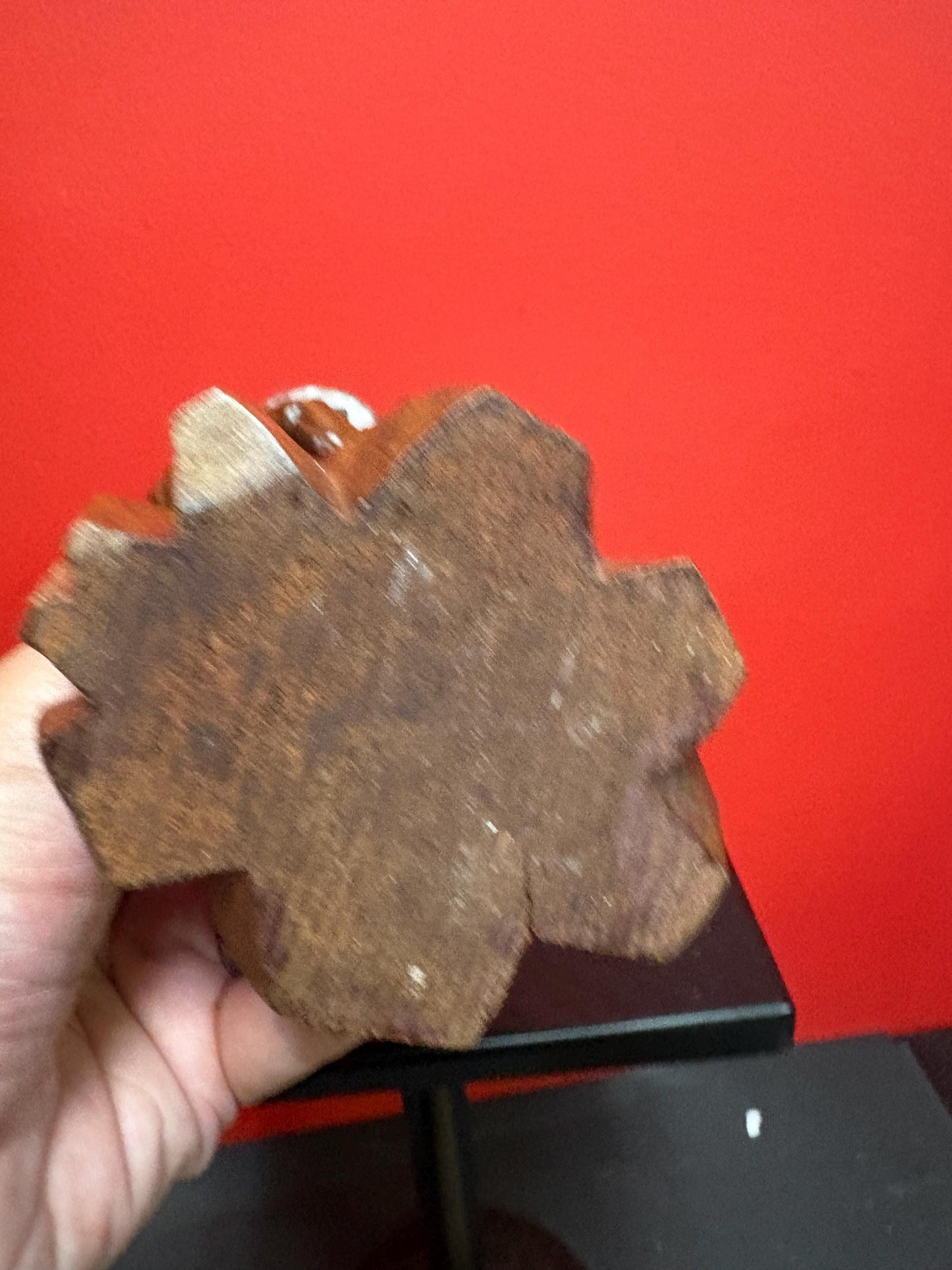 Stunning antique Asian carved wooden 7 1/2 inch tall statue of a fisherman  intense detail and beautiful eyes  wow