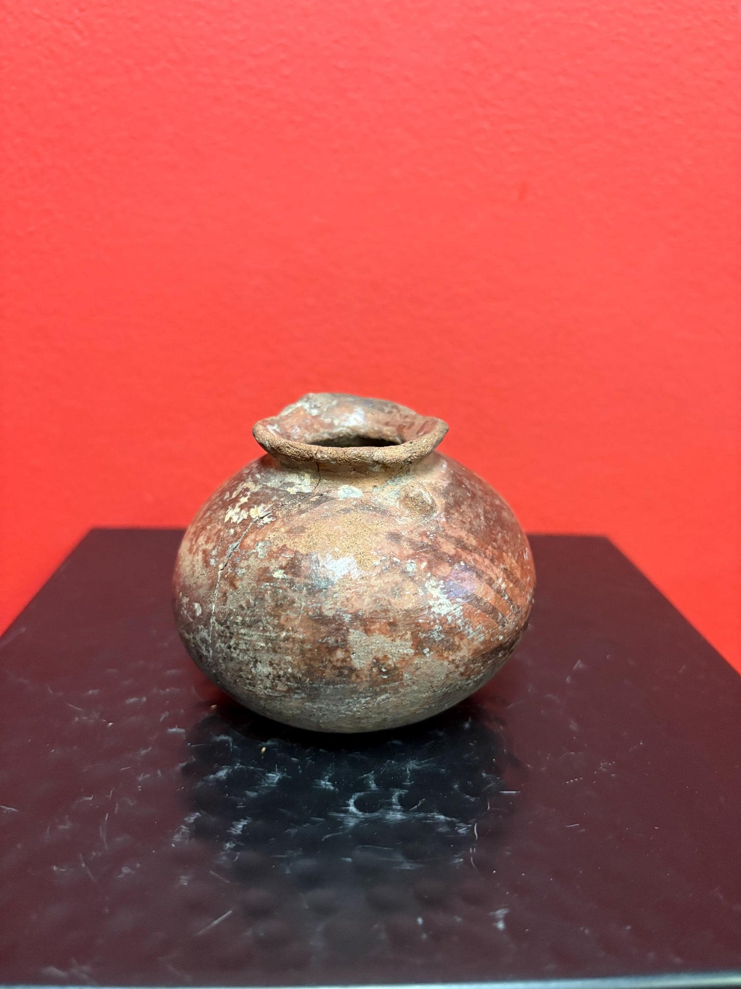 Fabulous 4 inch tall pre-Colombian authentic narino culture seed pot  as is  great value