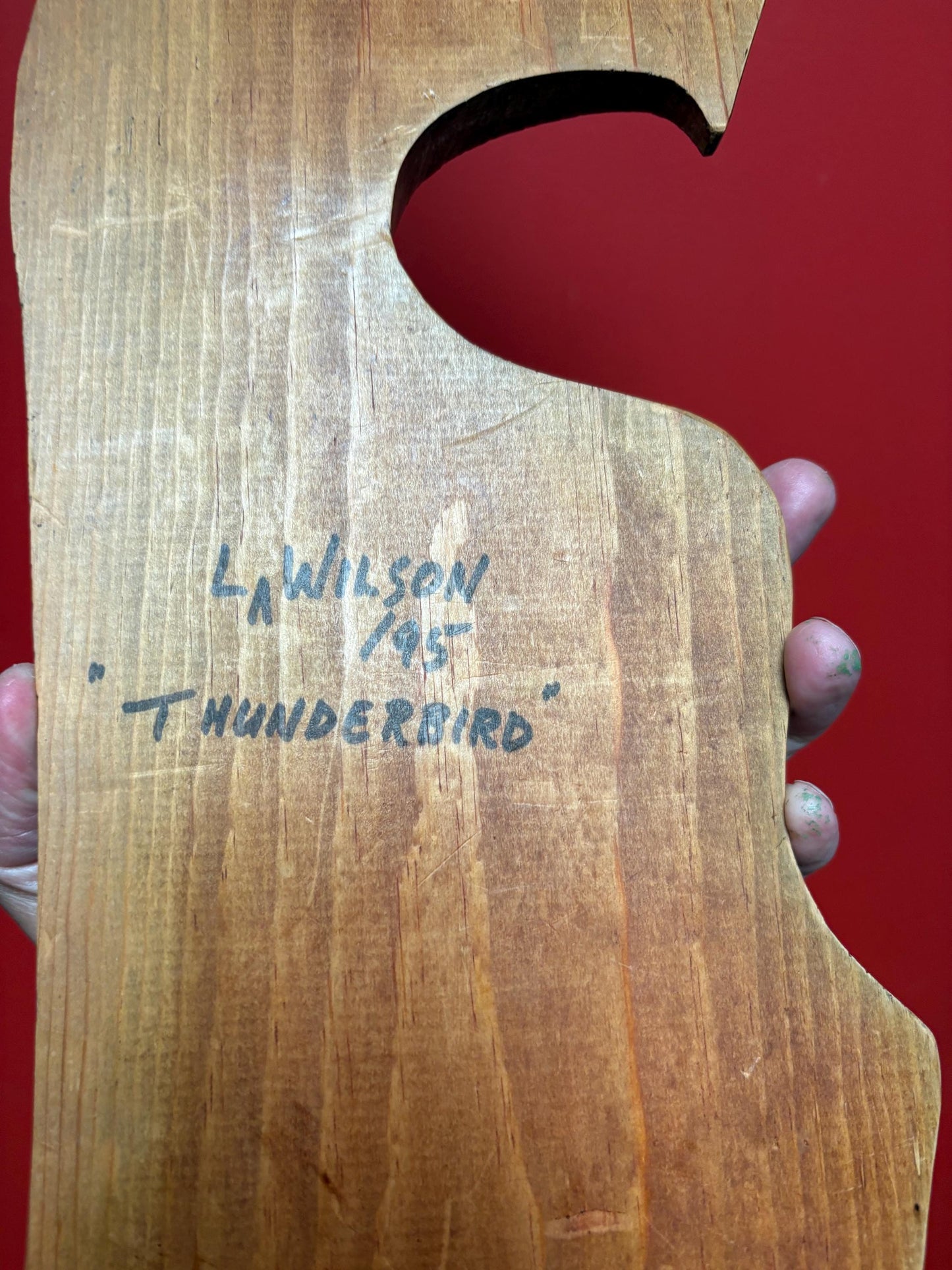 Beautiful 1990s indigenous first nations pacific north West Coast Cedar eagle plaque - 19 inches signed