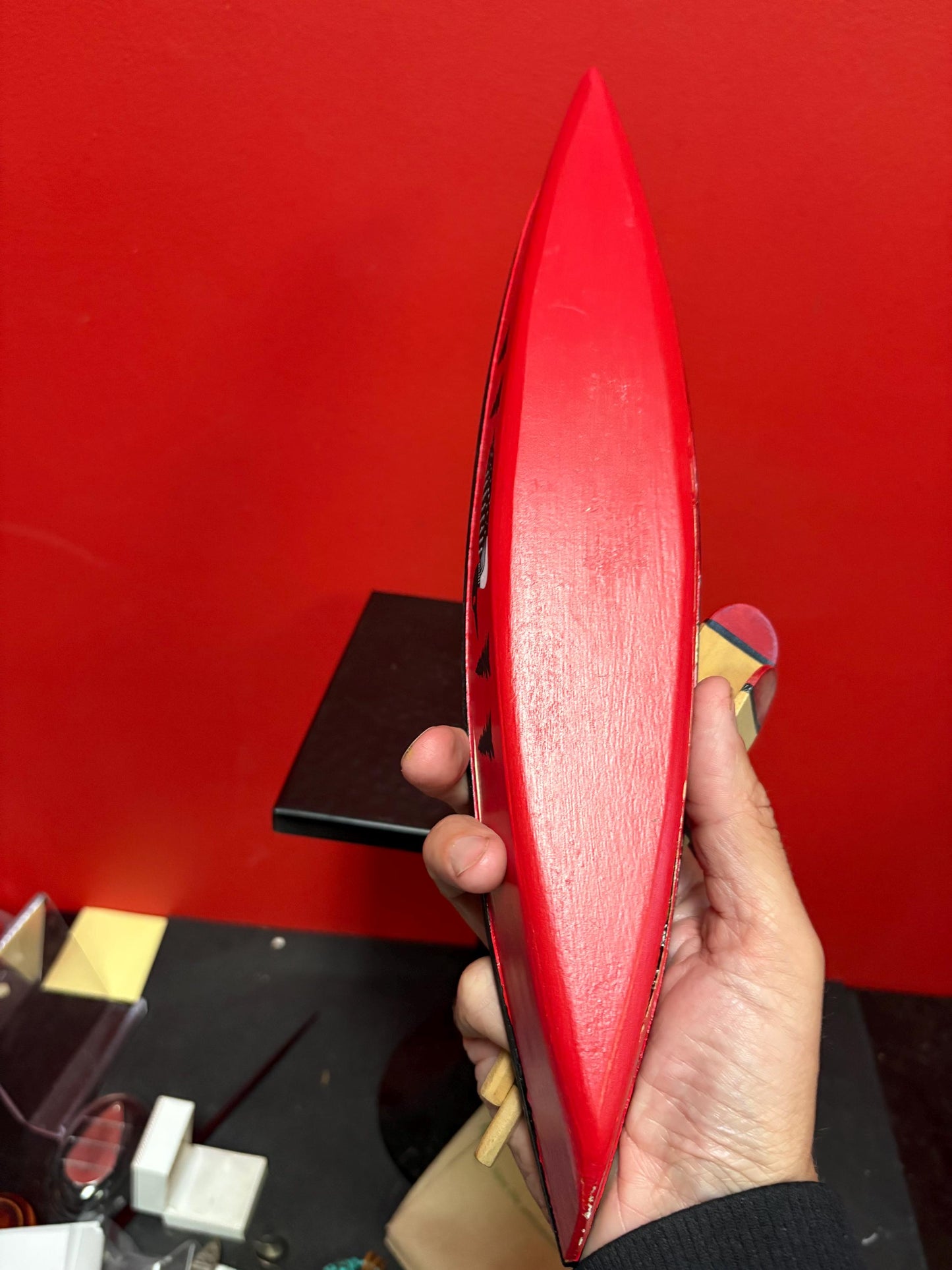 Indigenous first nations Canadian canoe with paddles  15 x 3 x 2 inches high - cool gift