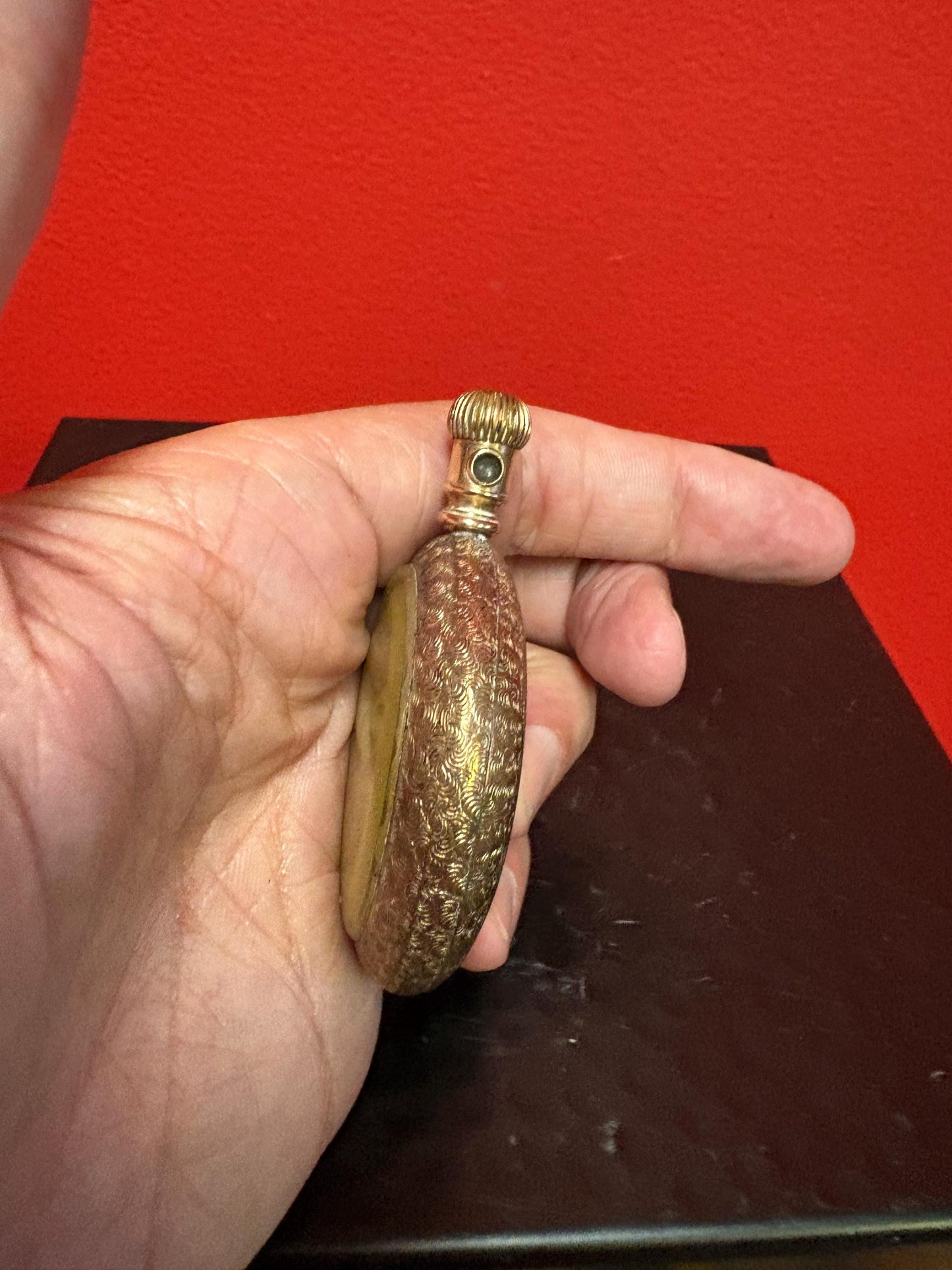 Lovely gold plated 3 inch Waltham pocket watch as is - you open it you fix it. Great deal.