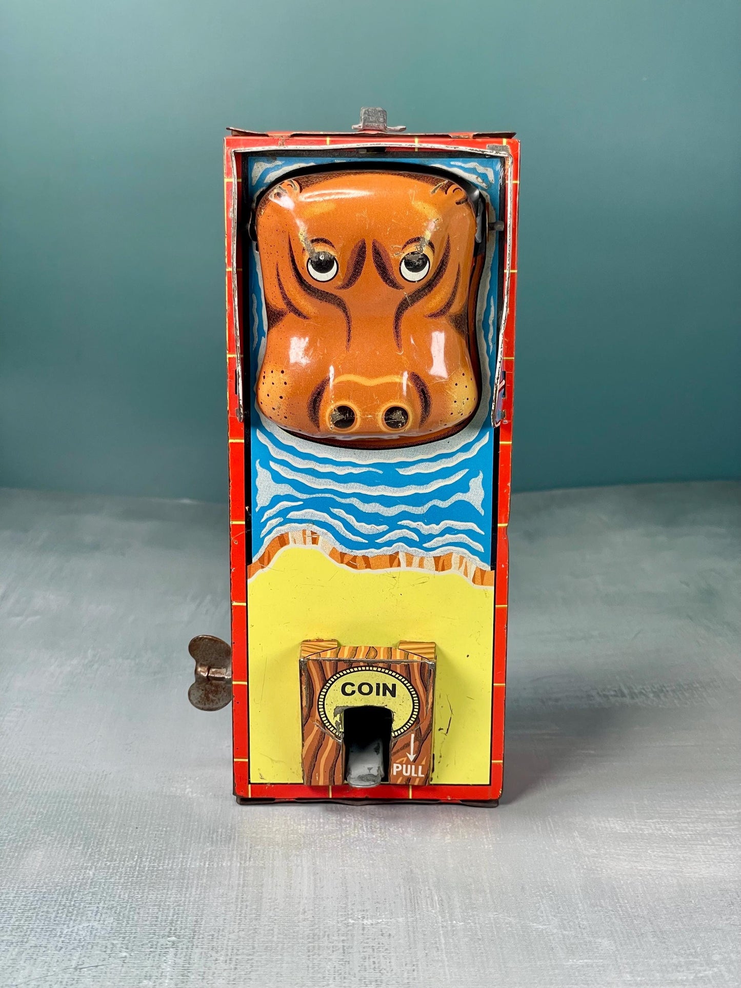 Vintage 1960s Japanese Hungry Hippo Bank