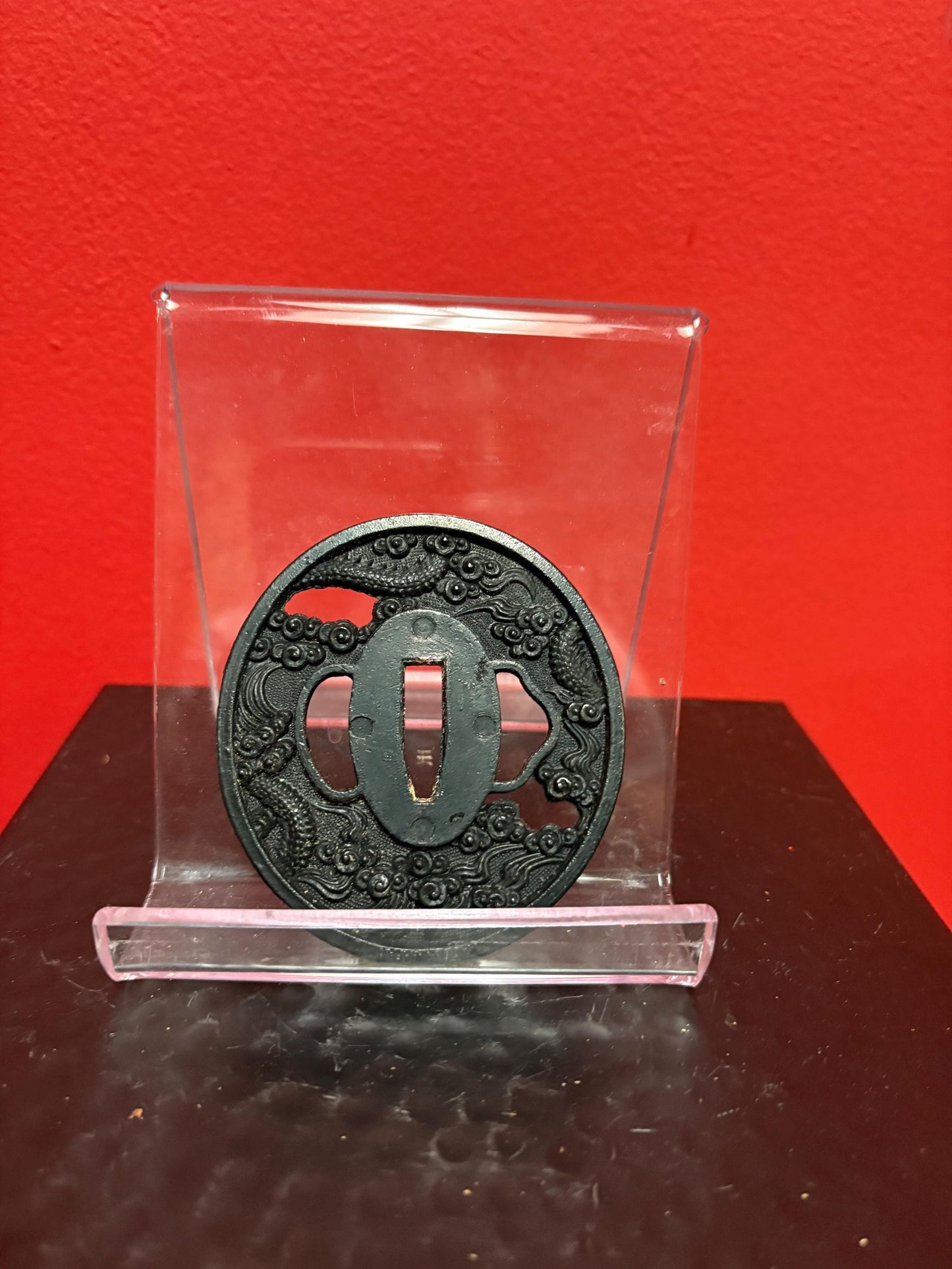 Beautiful Japanese samurai old metal tsuba - see photos for condition  approx 3 inches  from major estate collection - value priced -